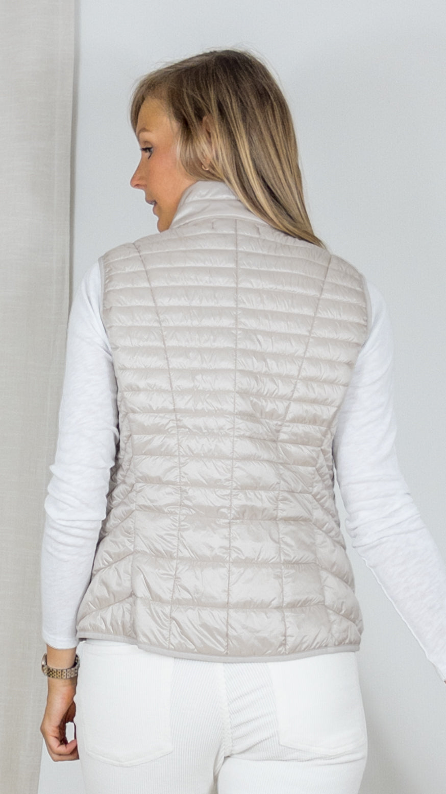 GILET SANS MANCHES ZIPPE BETTY BARCLAY 7195 1902 BEIGE