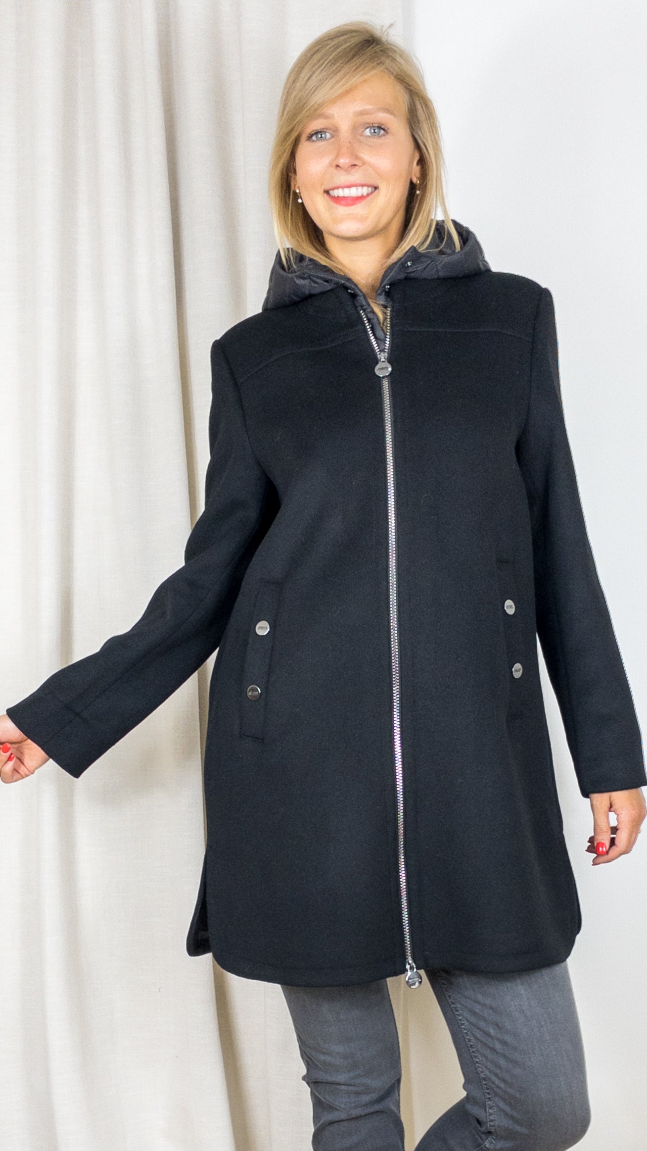 MANTEAU 2 EN 1 BETTY BARCLAY 7555 1553 NOIR