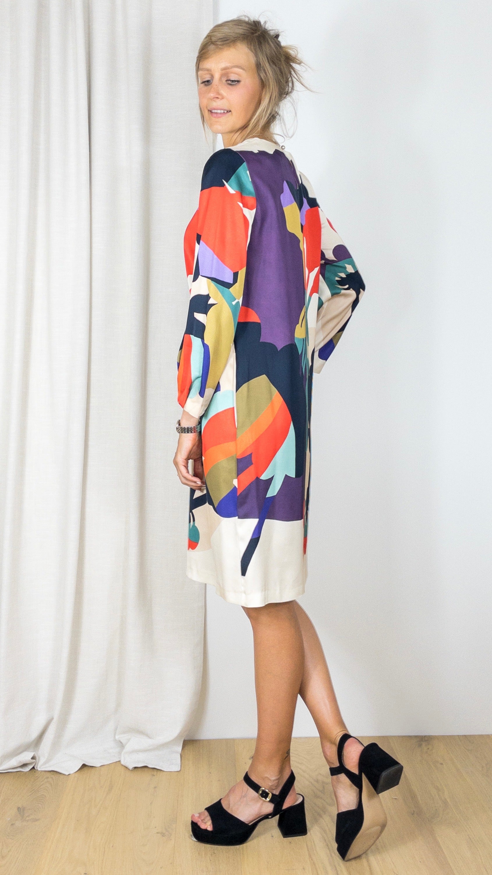 ROBE FLUIDE IMPRIMEE CAROLINE BISS 4124 MULTICO