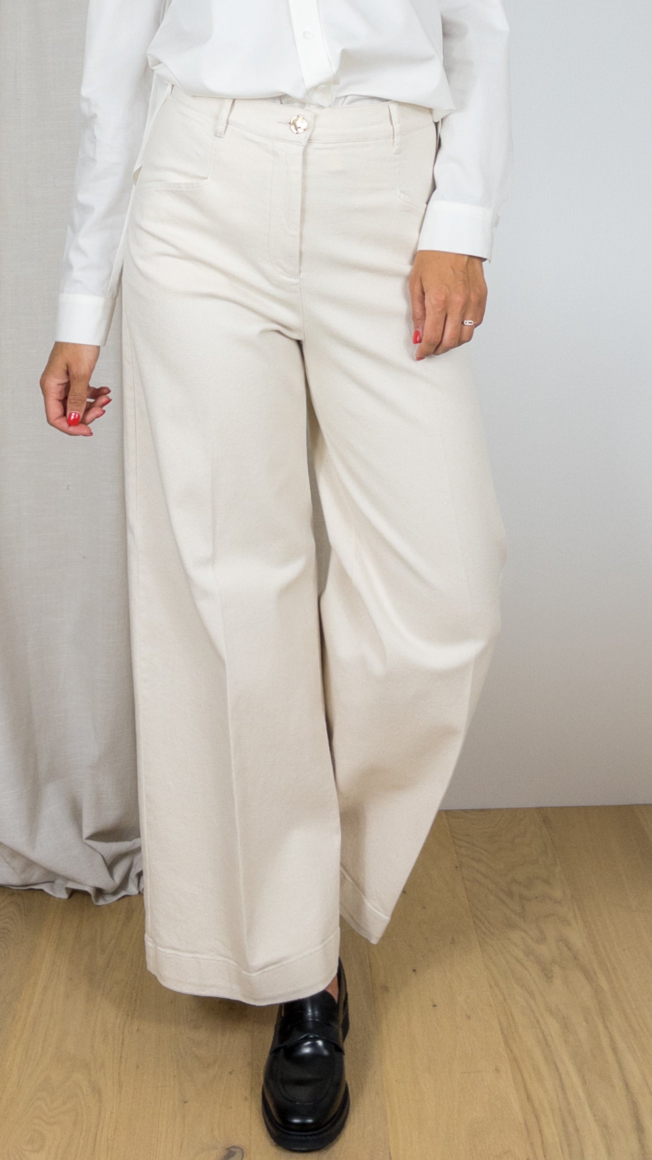 PANTALON AMPLE TAILLE HAUTE CAROLINE BISS 4559 CRAIE