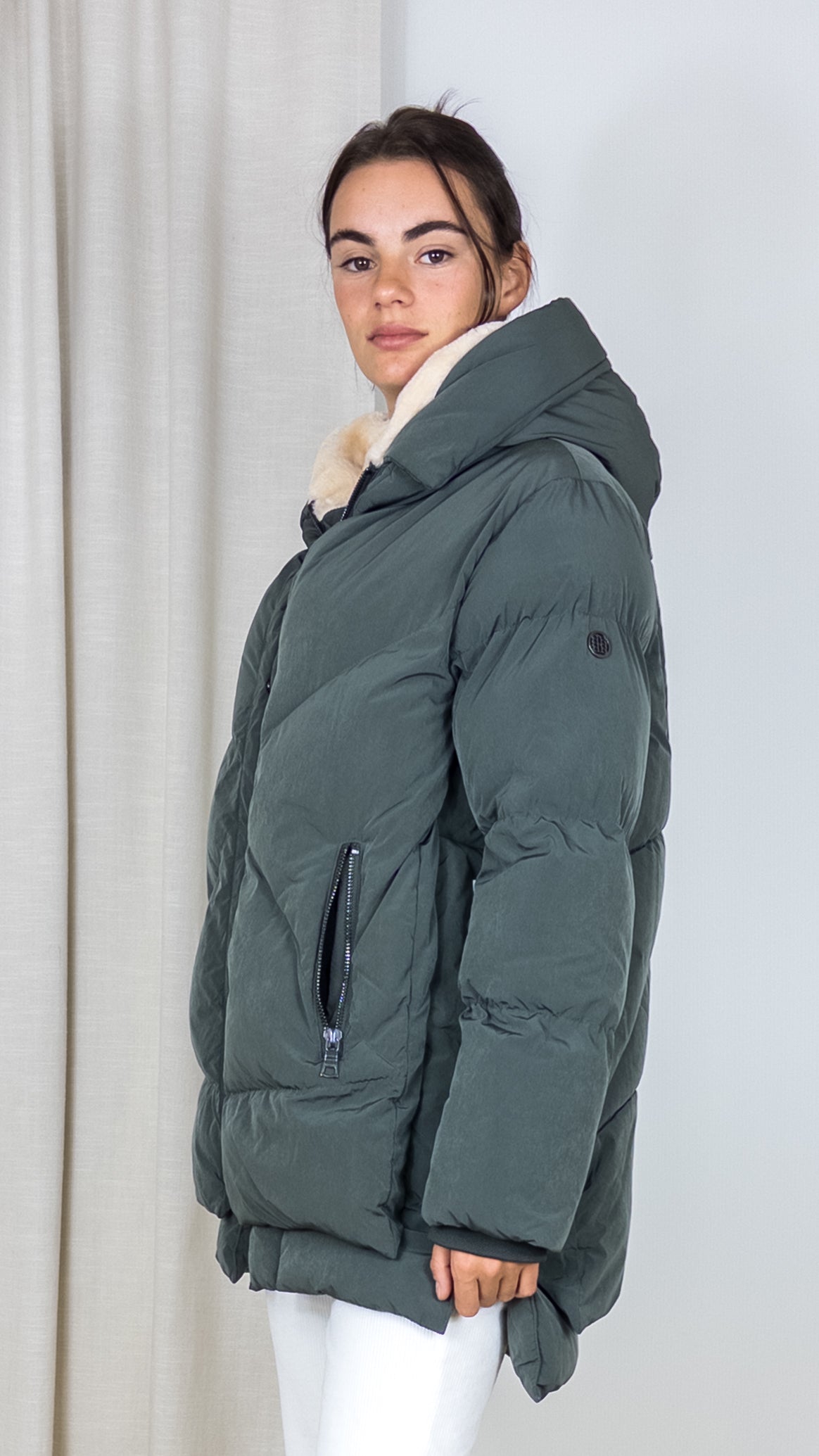 DOUDOUNE BLONDE N°8 FROST KAKI FONCE