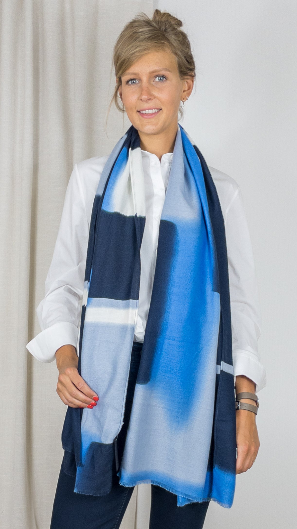 ECHARPE IMPRIMEE DOUCE GERRY WEBER 201012 72019 CIEL