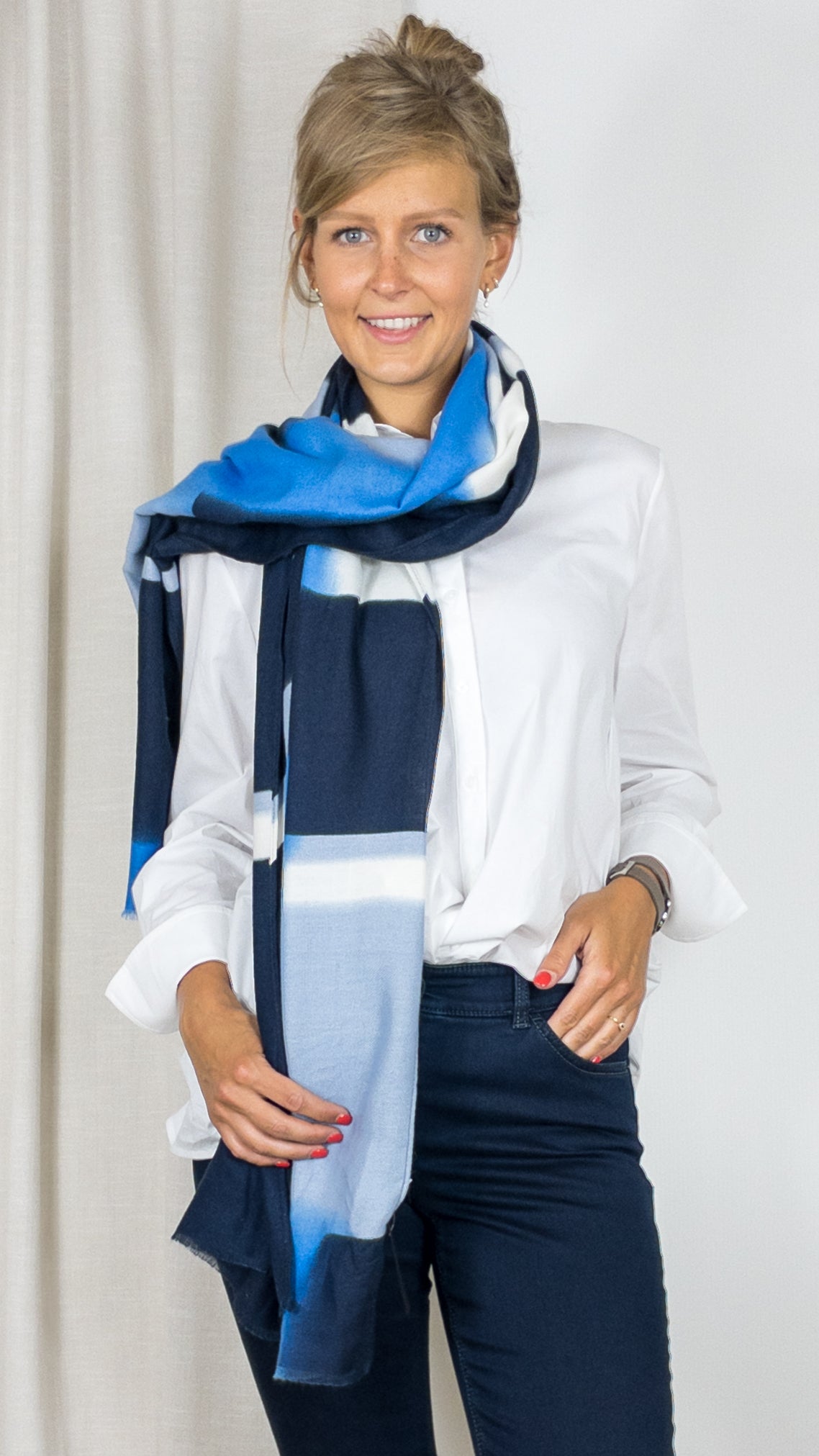 ECHARPE IMPRIMEE DOUCE GERRY WEBER 201012 72019 CIEL