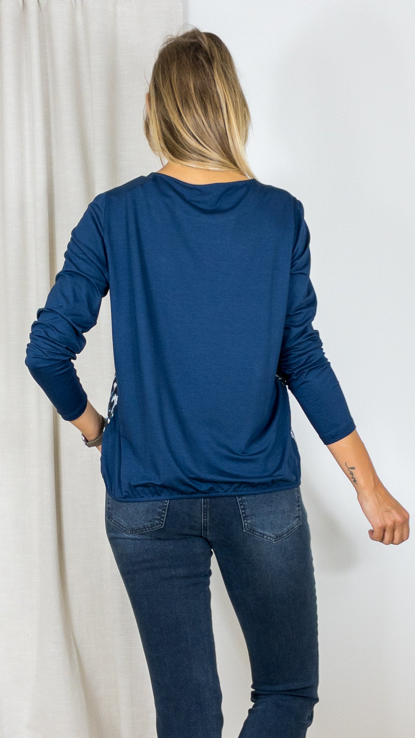 TEESHIRT IMPRIME LEOPARD GERRY WEBER 170050 44002 BLEU