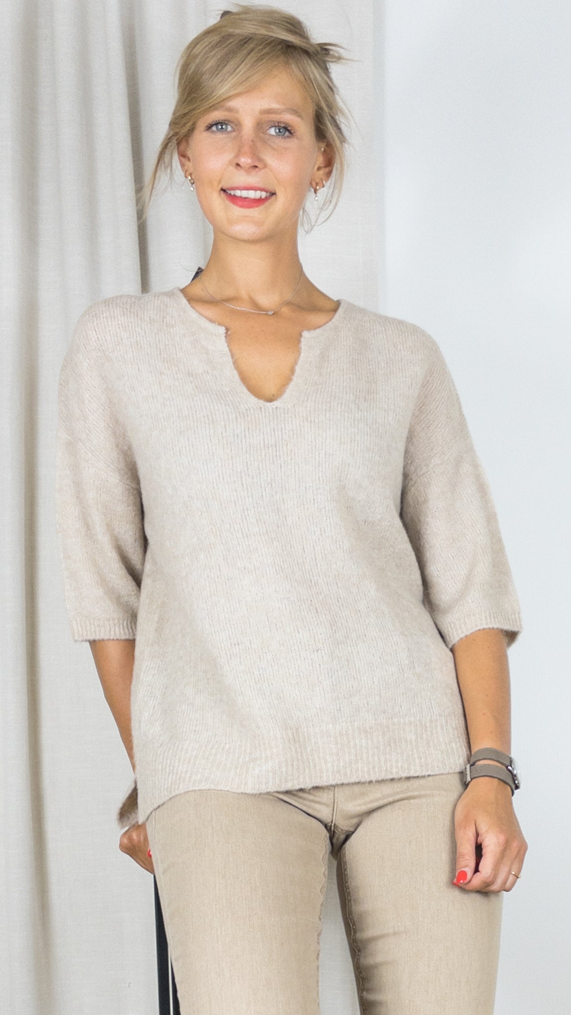 PULL GERRY WEBER 271004 35703 BEIGE