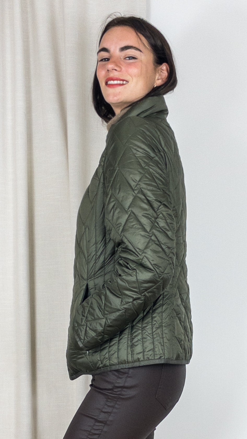 DOUDOUNE FINE ZIPPEE 955014 31193 GERRY WEBER KAKI