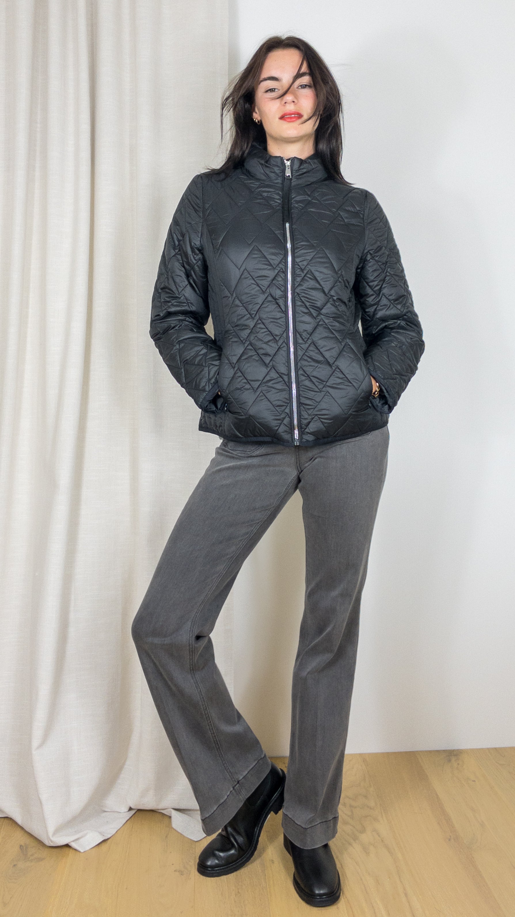 DOUDOUNE FINE ZIPPEE 955014 31193 GERRY WEBER NOIR