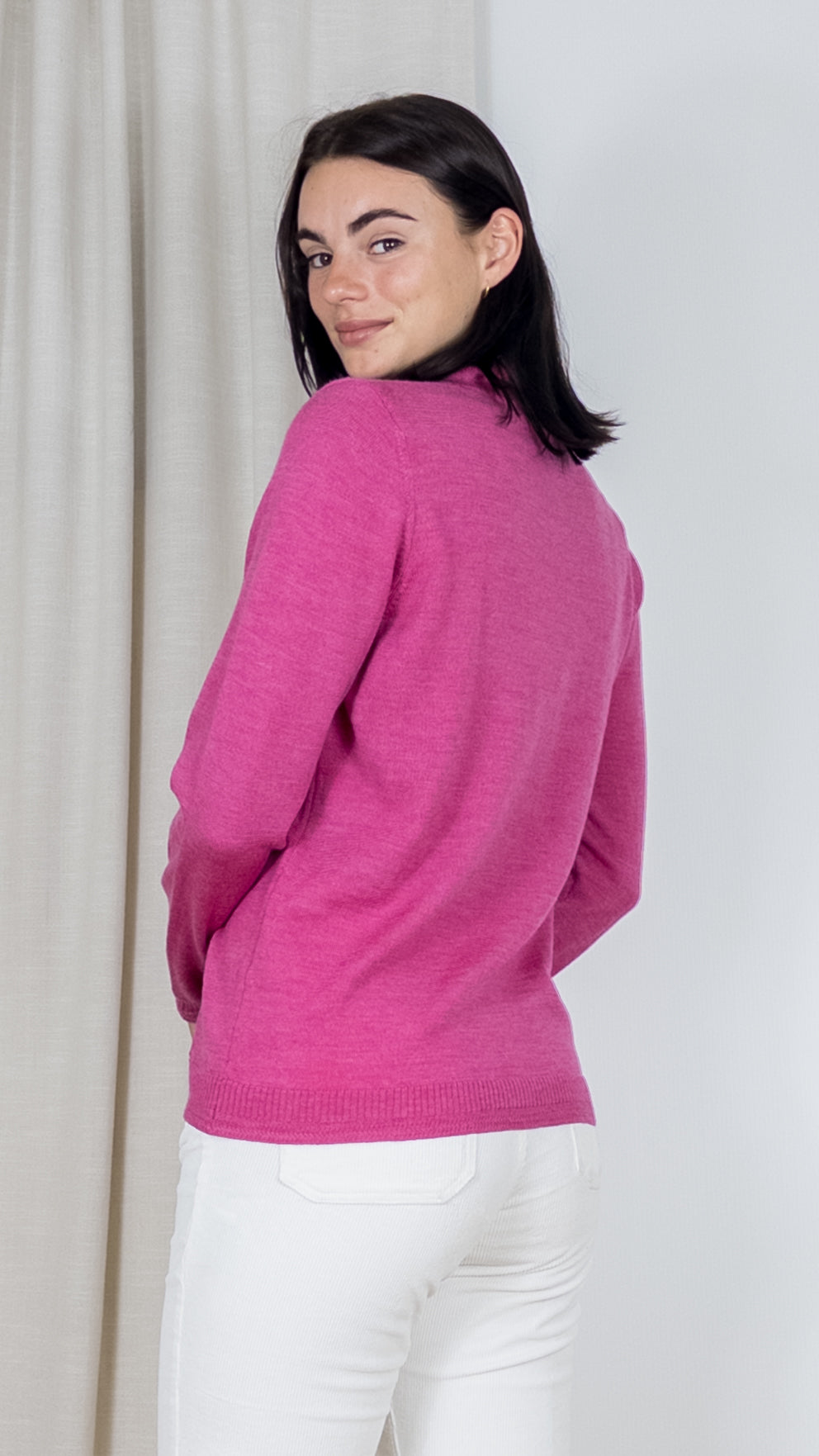 PULL POLO MRS KNIT 2325 11566 FUSHIA