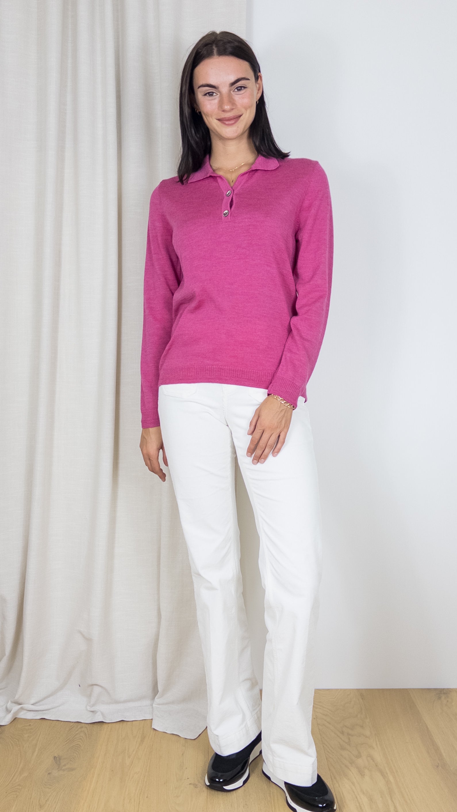 PULL POLO MRS KNIT 2325 11566 FUSHIA