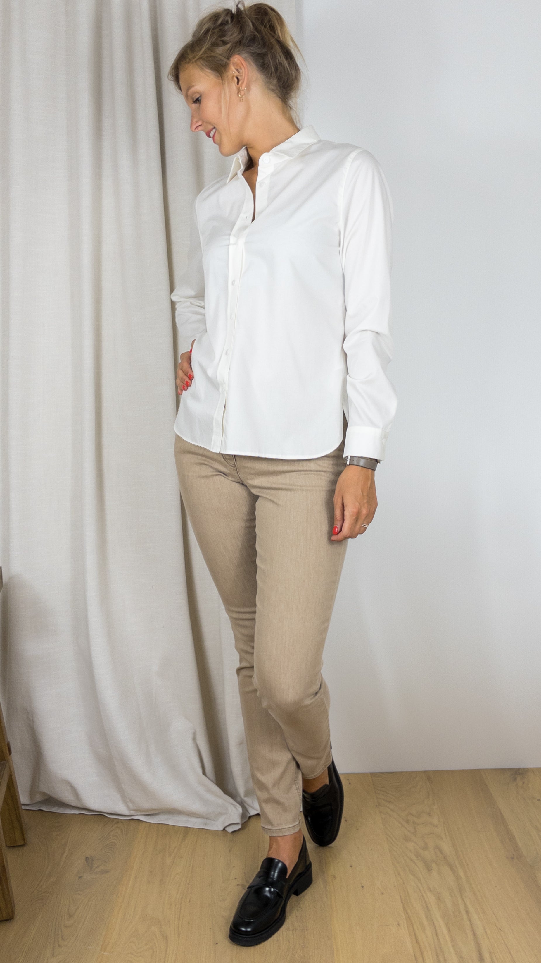 CHEMISE EN LAINE ENIE SOMMERMANN ECRU