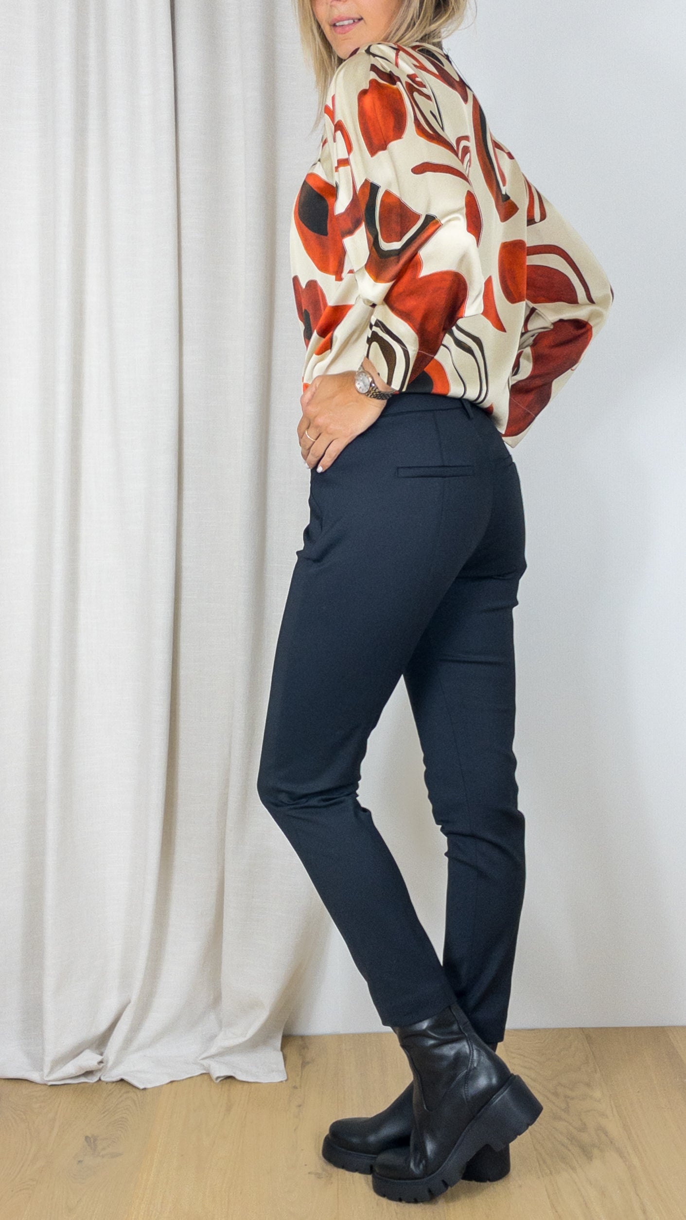 PANTALON DROIT GERARD DAREL EMANUELLA MARINE