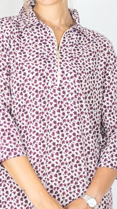 ROBE IMPRIMEE GERARD DAREL JORGIA FUSHIA