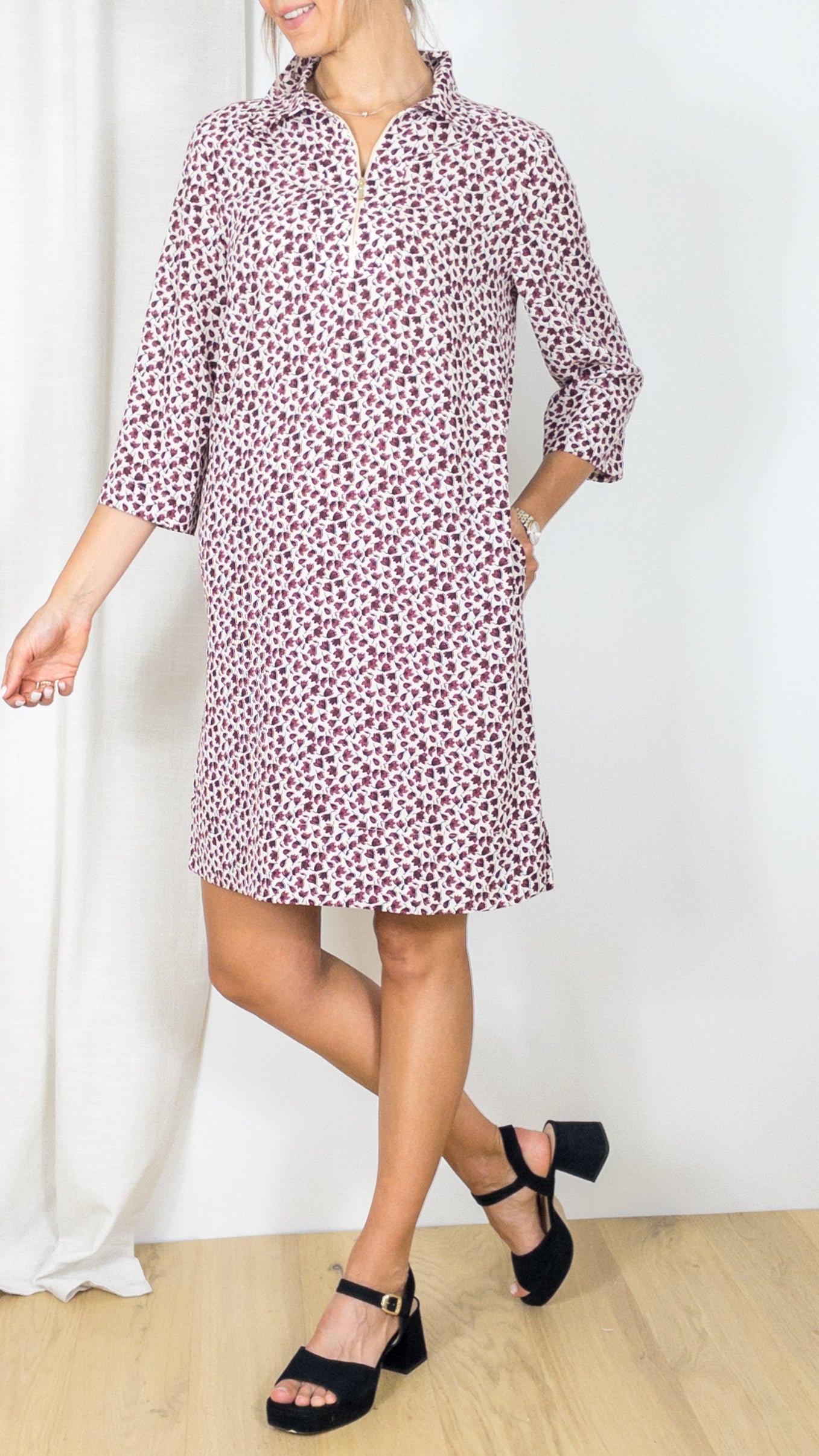 ROBE IMPRIMEE GERARD DAREL JORGIA FUSHIA