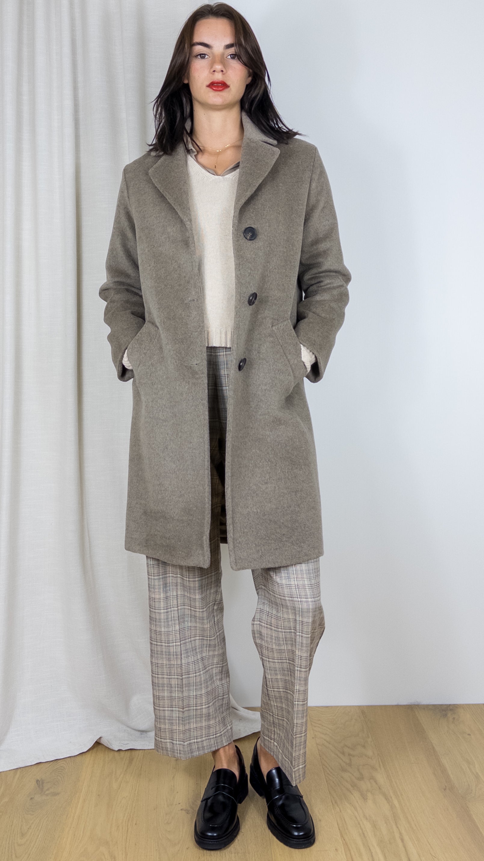 MANTEAU DROIT EN LAINE SALISHA GERARD DAREL MUSCADE