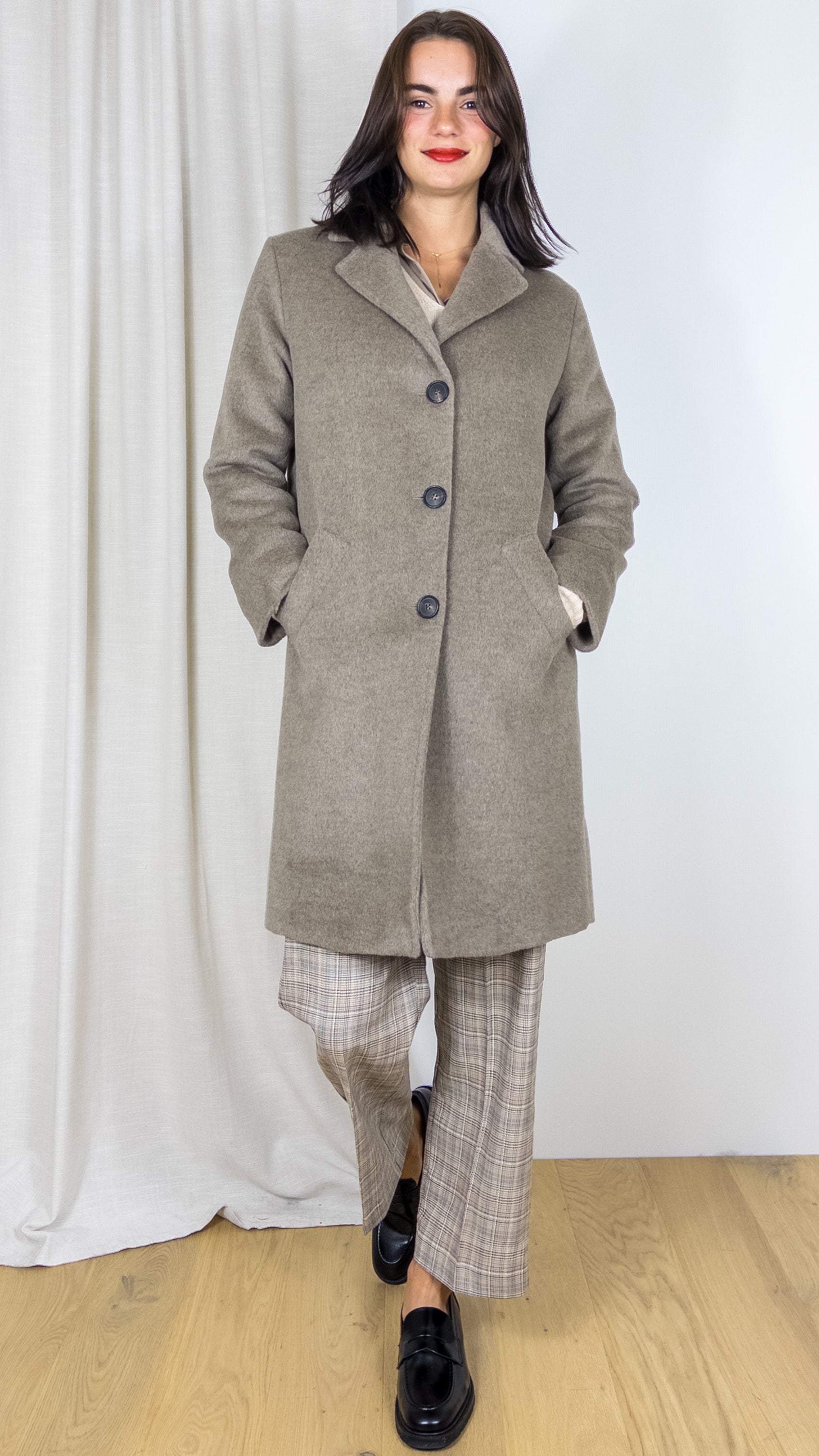 MANTEAU DROIT EN LAINE SALISHA GERARD DAREL MUSCADE