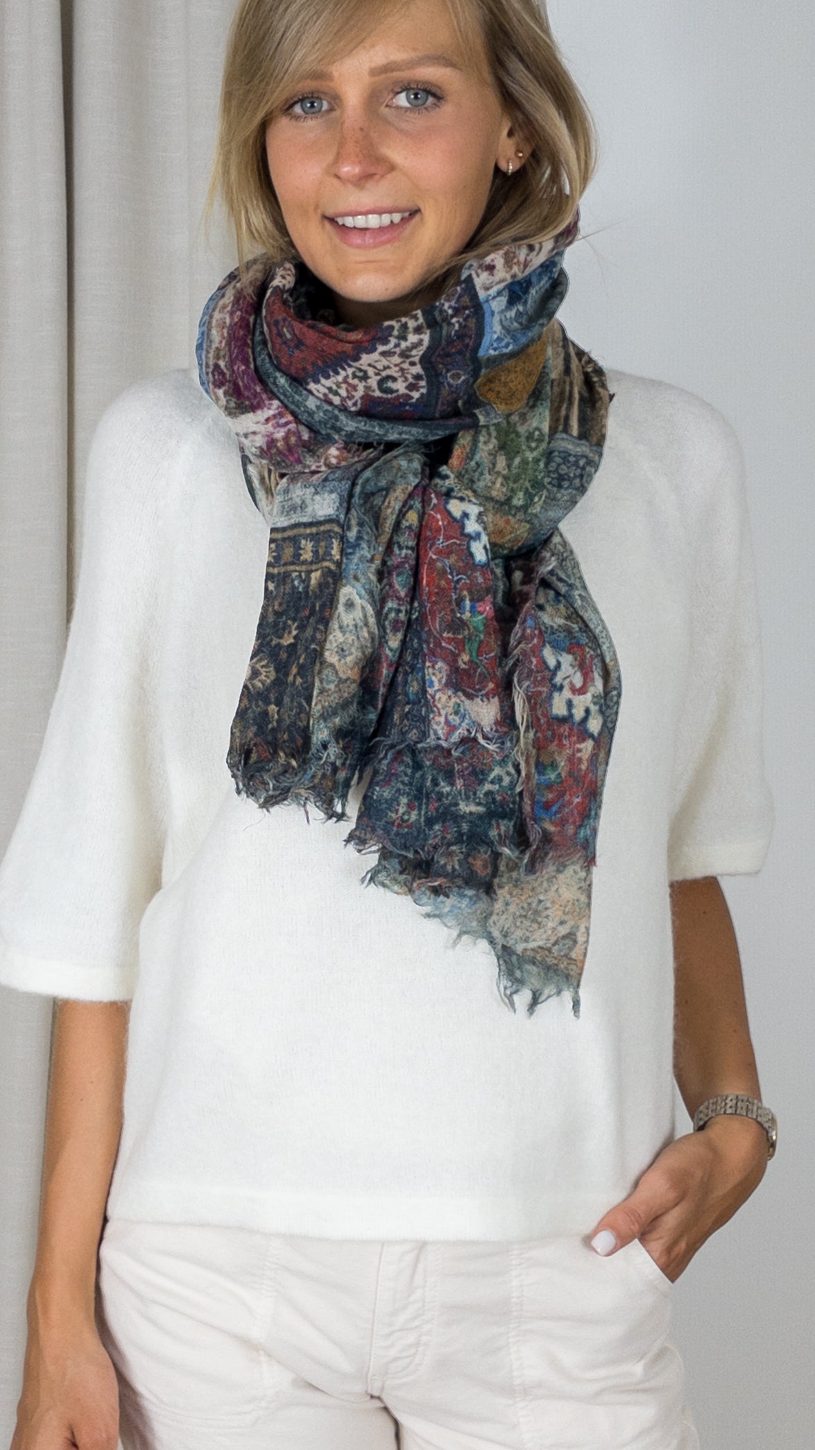 ECHARPE IMPRIMEE EN LAINE GERARD DAREL GABRIELLE DYH16 Y287 MULTI