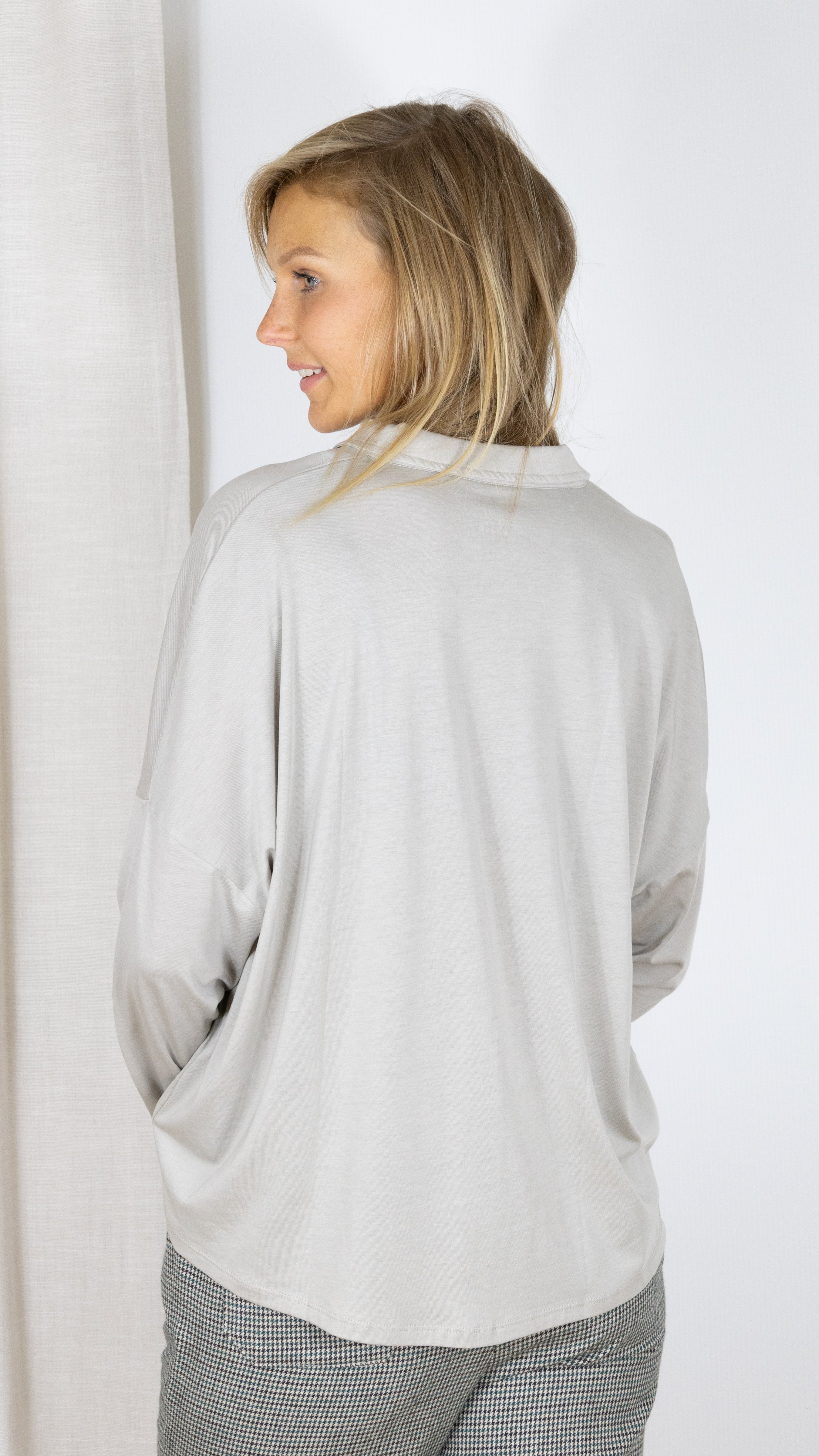 TEE SHIRT CHEMISE OVERSIZE FCH094 M296 MAJESTIC SMOKE