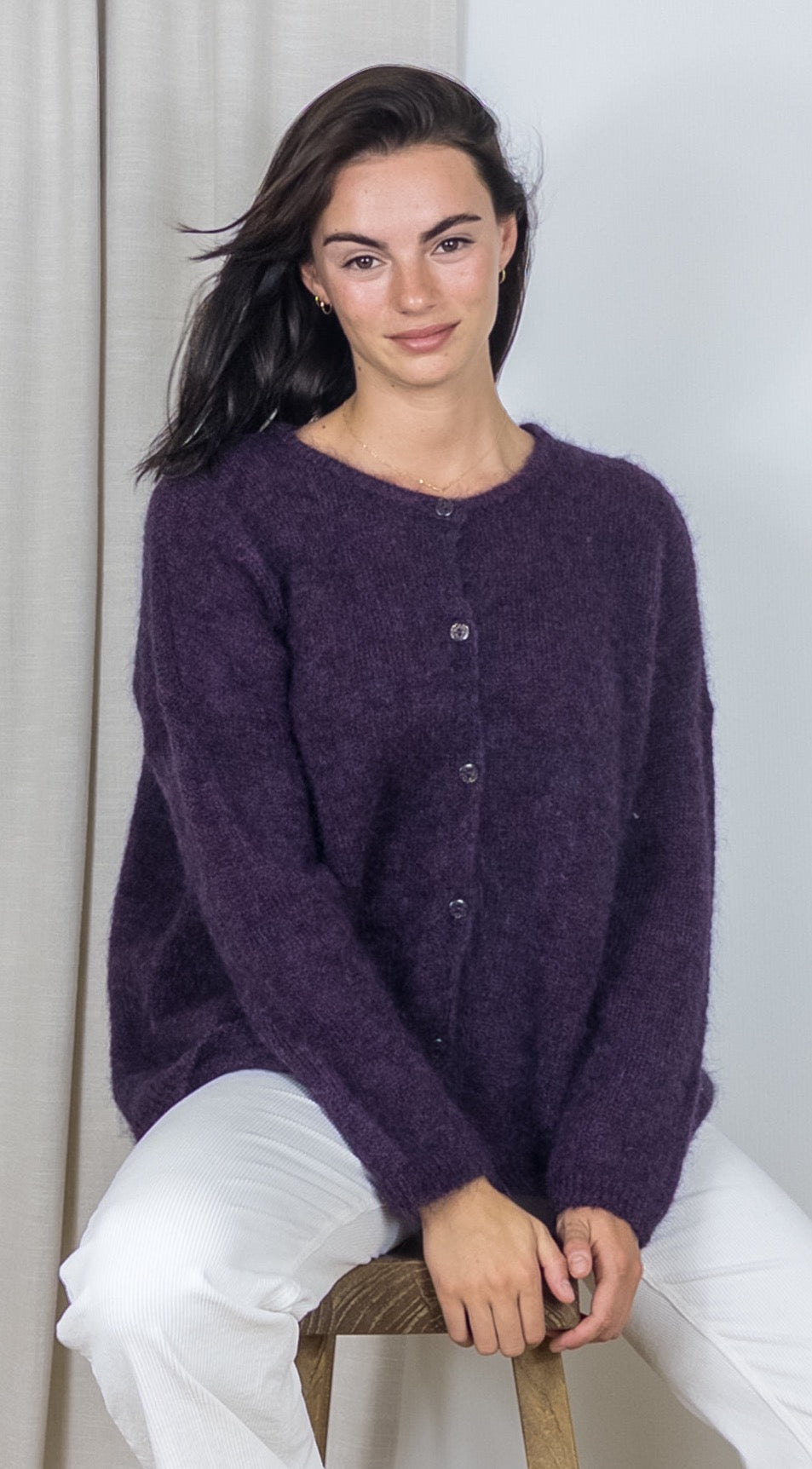CARDIGAN DES PETITS HAUTS BEA BLUE BERRY