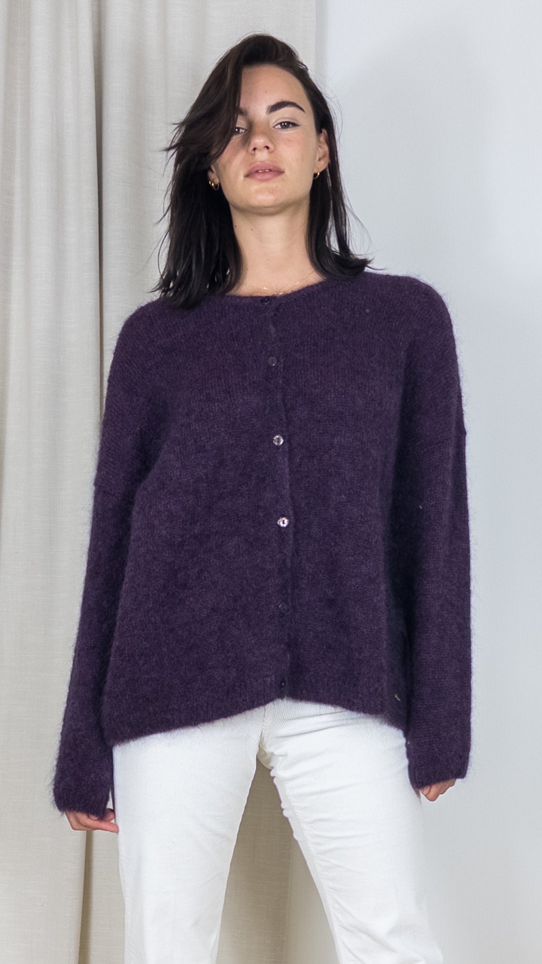 CARDIGAN DES PETITS HAUTS BEA BLUE BERRY