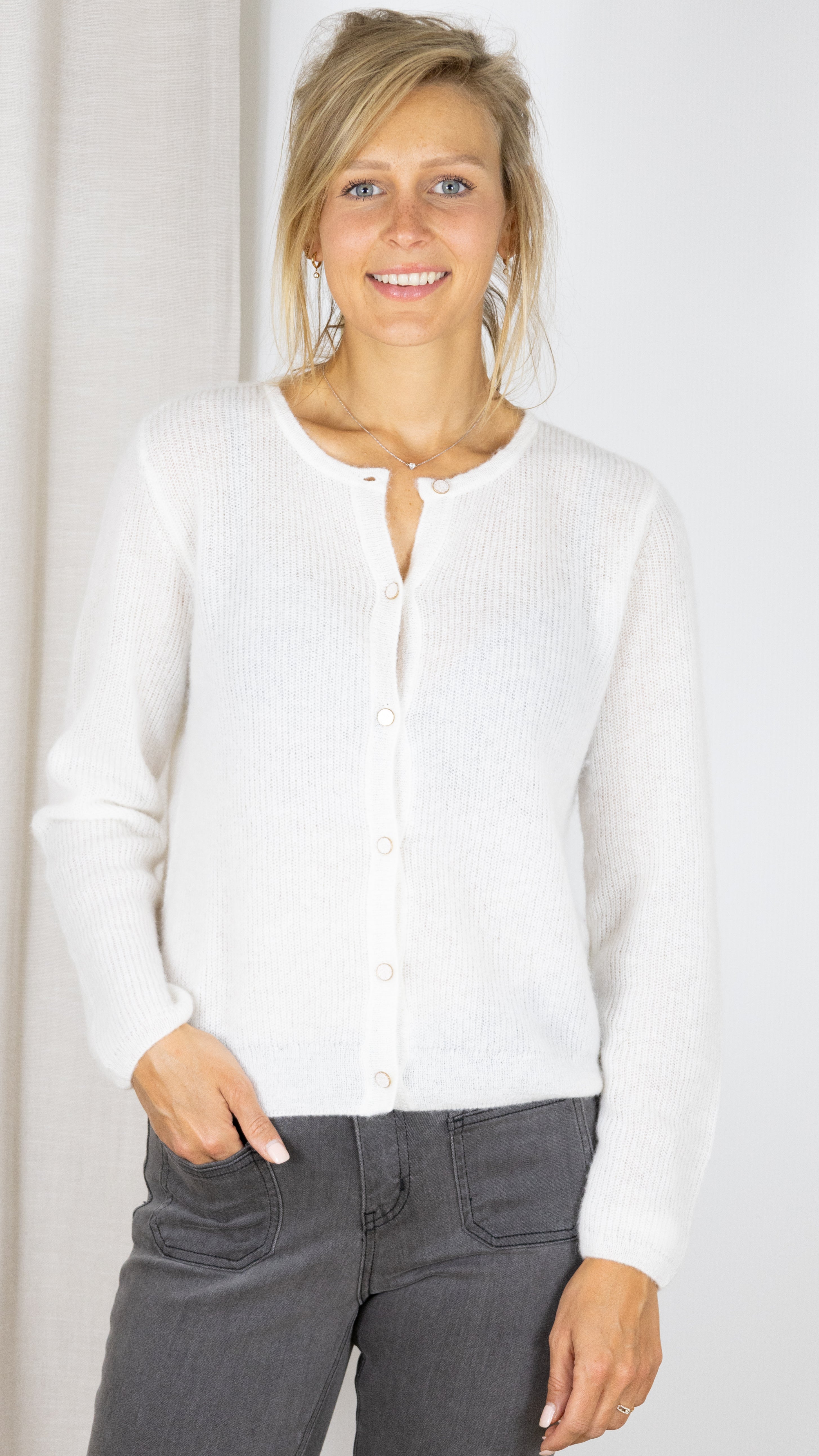 CARDIGAN ECRU DES PETITS HAUTS DOUCY