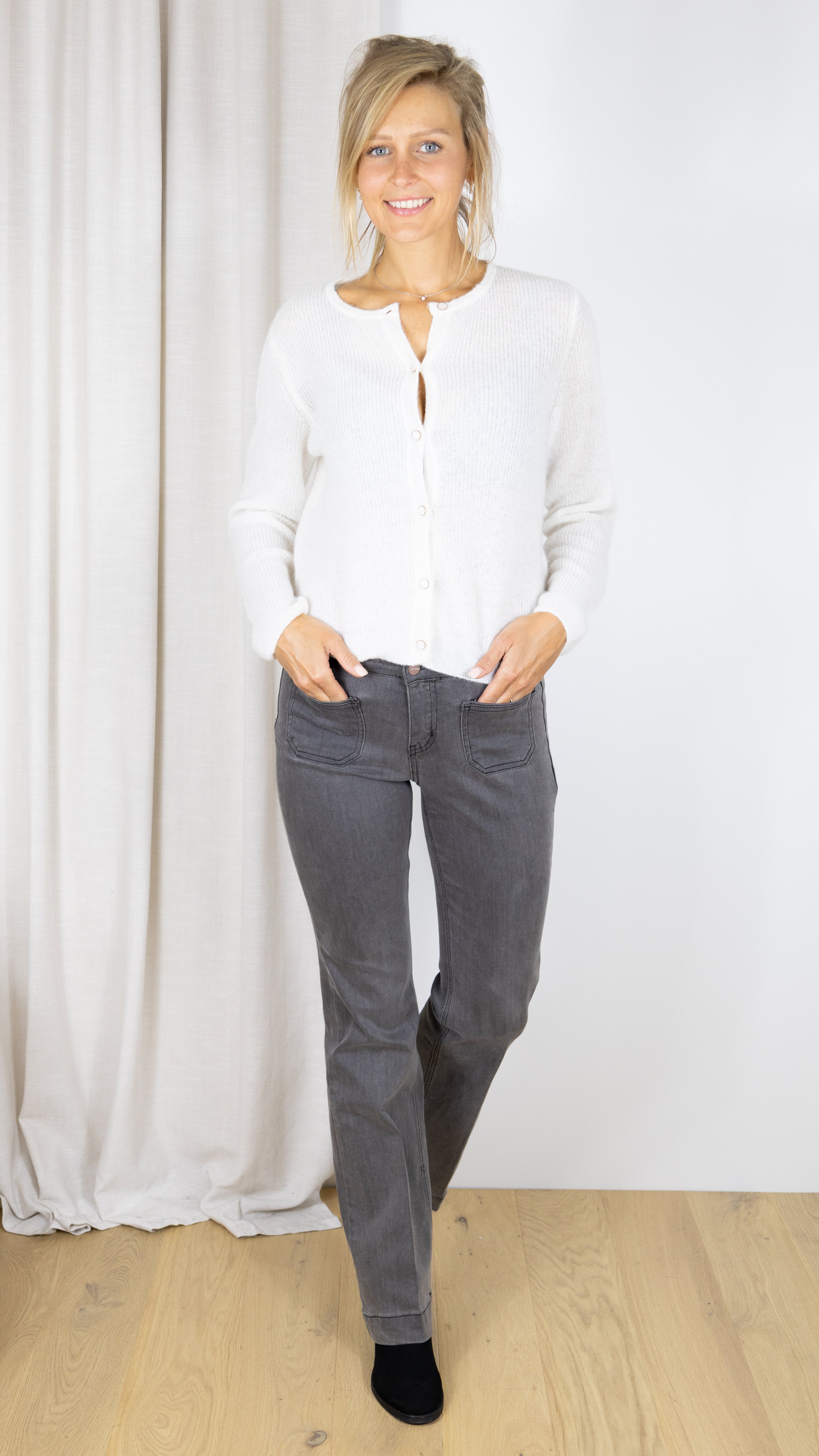 CARDIGAN ECRU DES PETITS HAUTS DOUCY