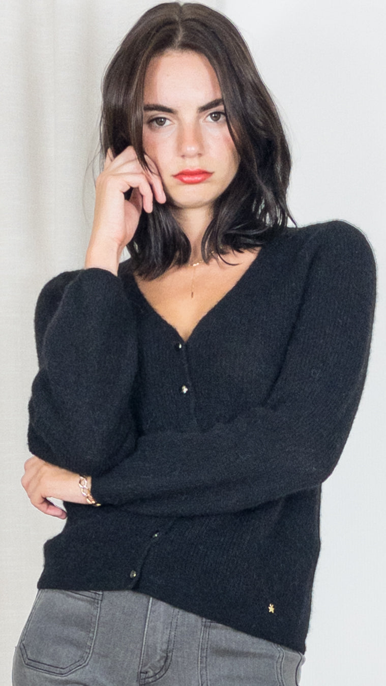 GILET DES PETITS HAUTS CABOULE NOIR