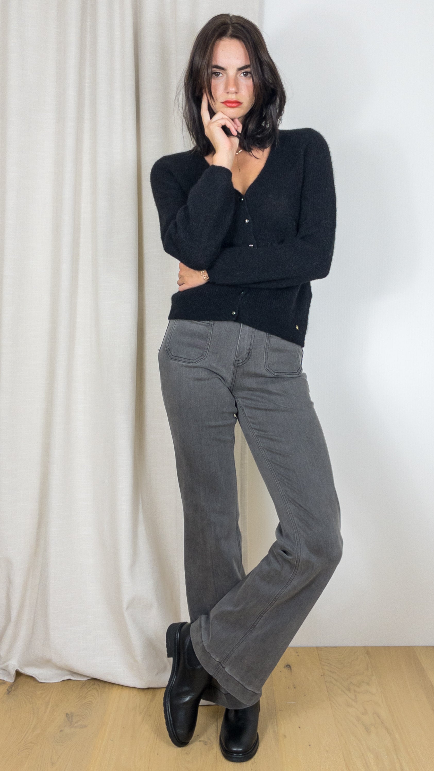 GILET DES PETITS HAUTS CABOULE NOIR