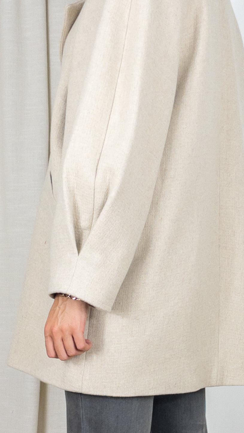 MANTEAU EN LAINE NEVILLE DES PETITS HAUTS BEIGE