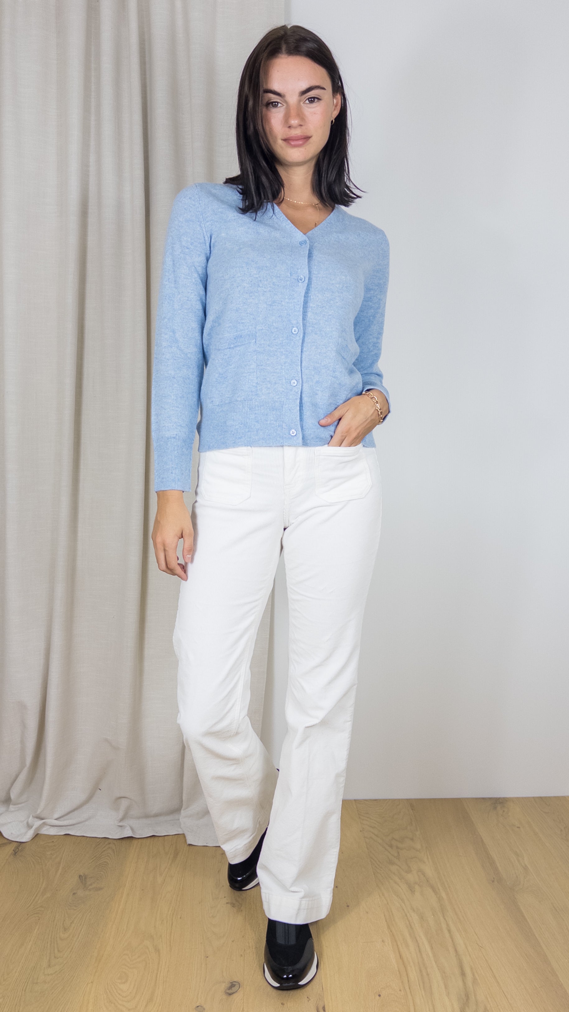 CARDIGAN EN CACHEMIRE WES23A06H ESTHEME CIEL