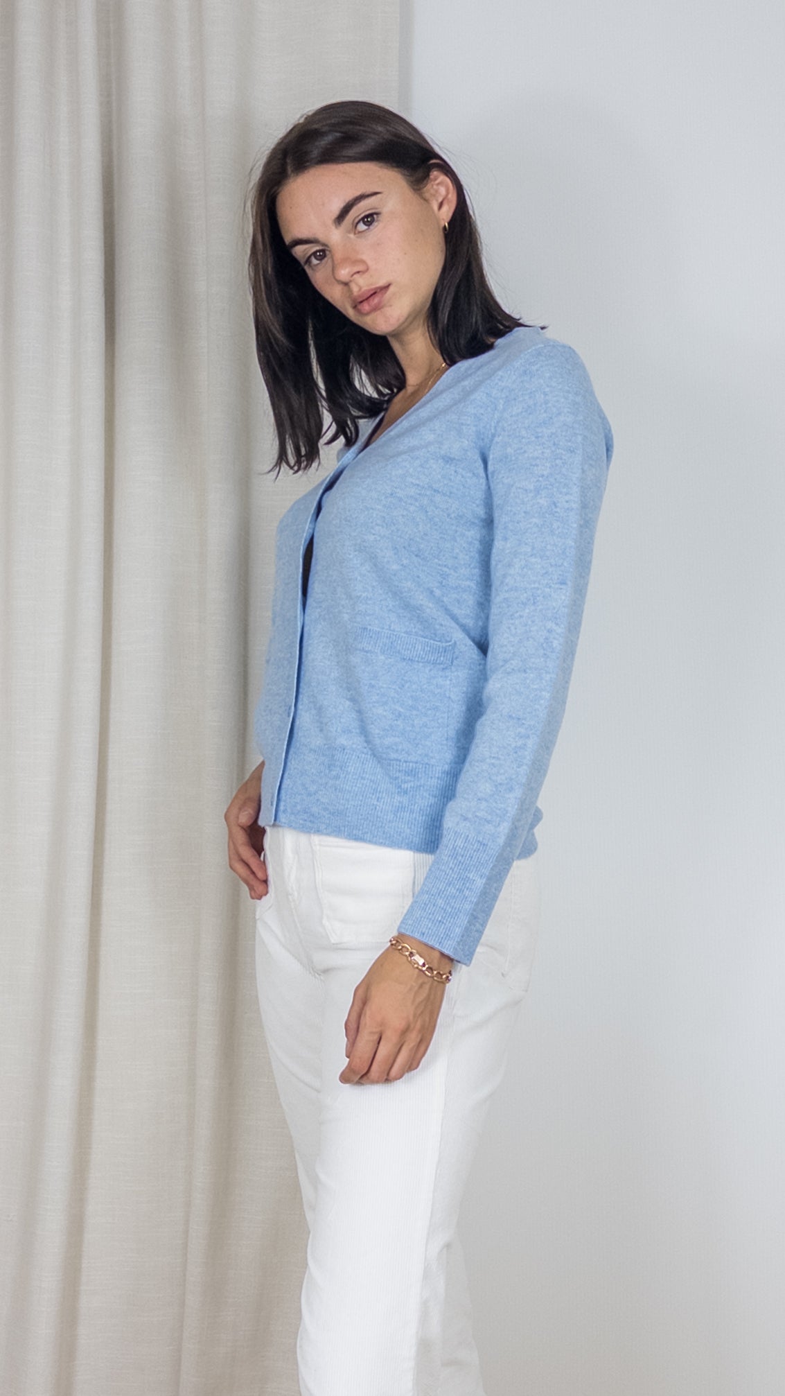 CARDIGAN EN CACHEMIRE WES23A06H ESTHEME CIEL