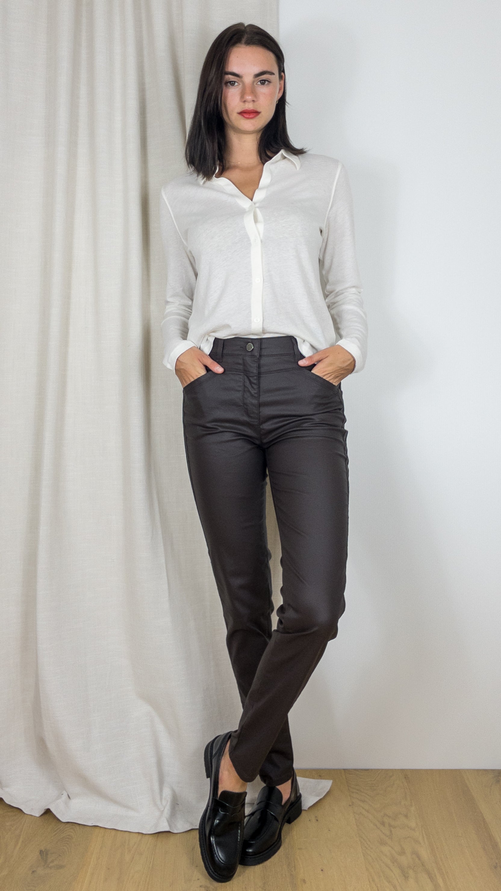 PANTALON ENDUIT BELOVE 1226 33 27045 TONI CHOCO