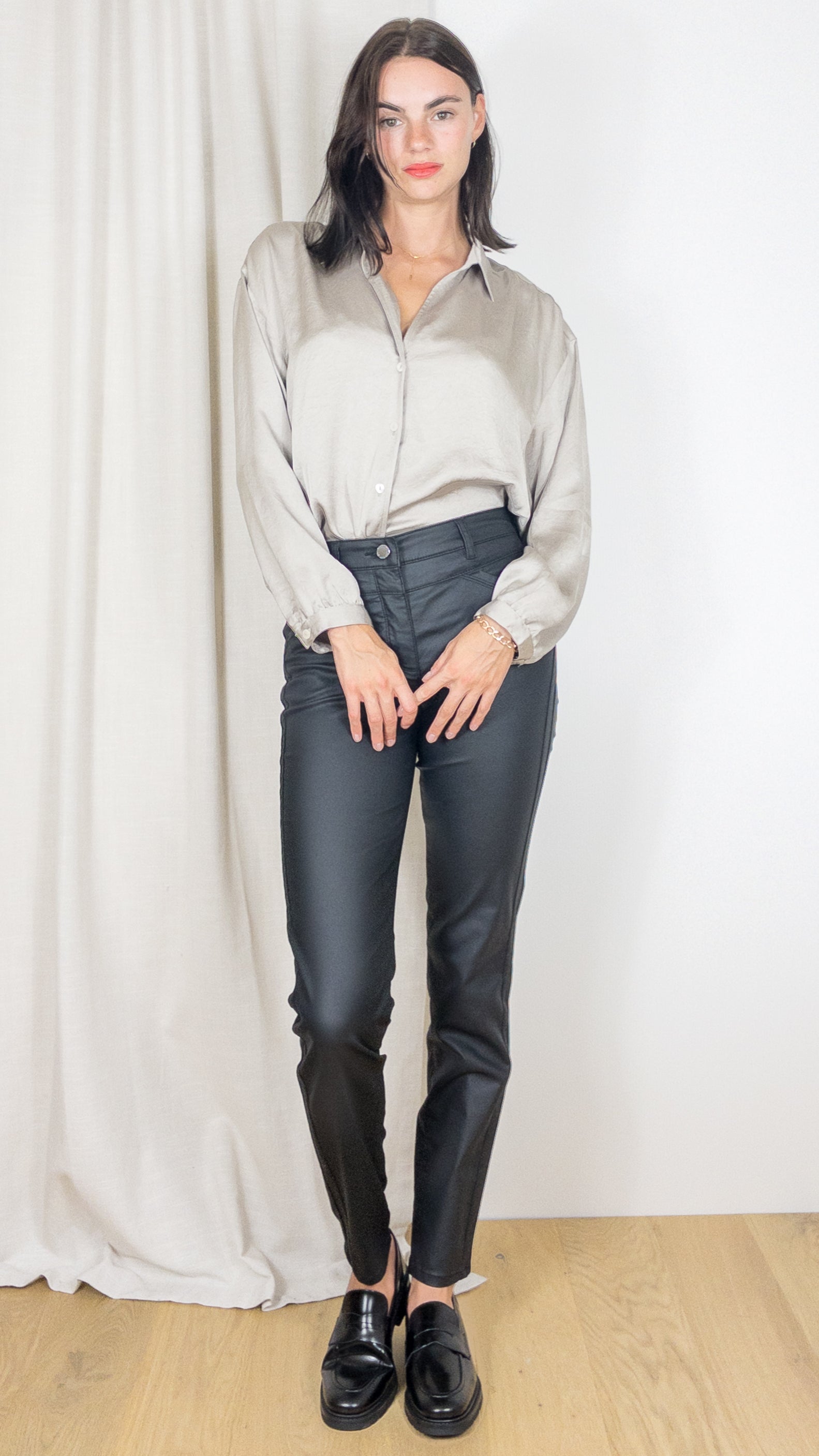 PANTALON ENDUIT BELOVE 1226 33 27045 TONI NOIR