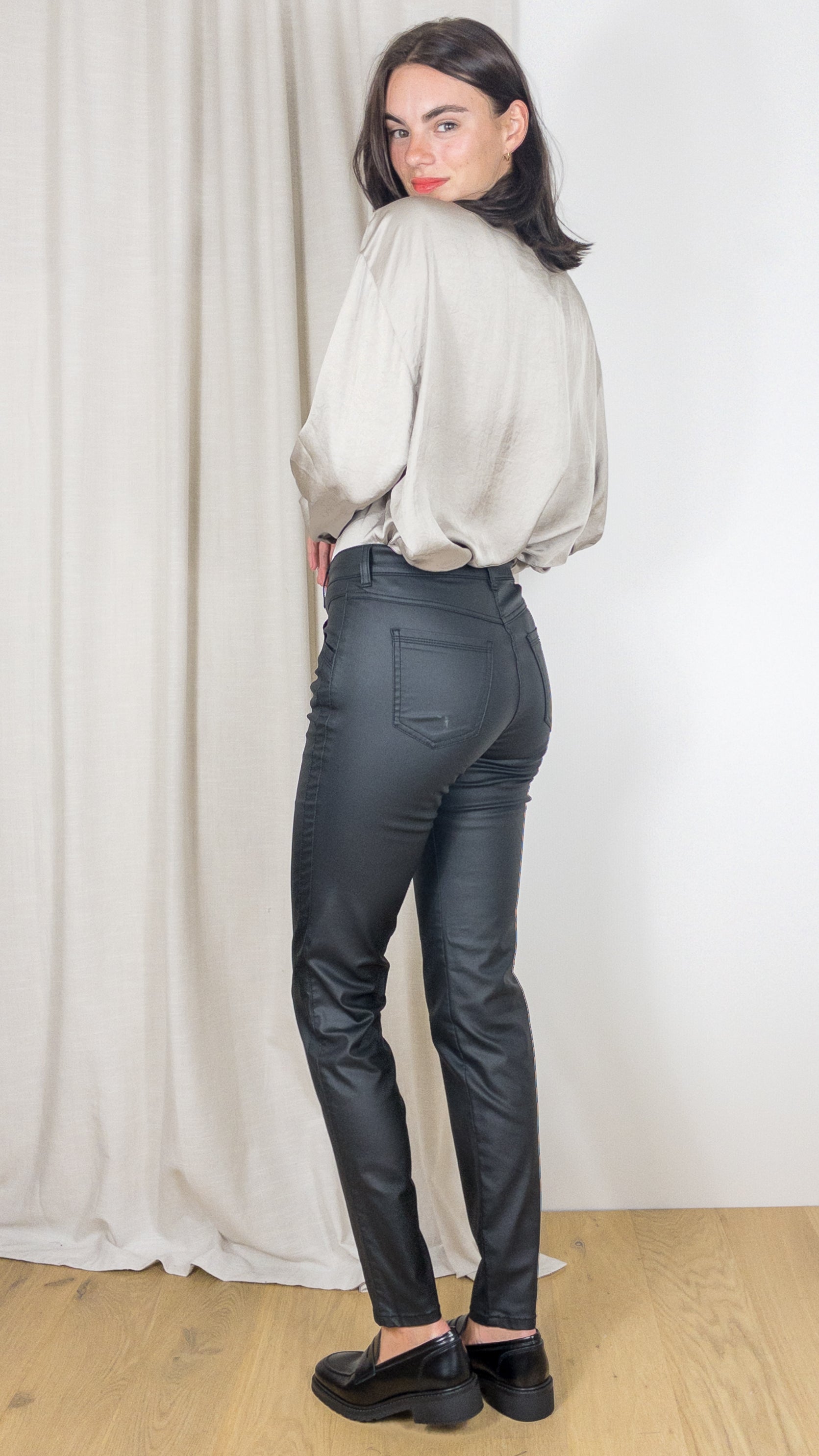 PANTALON ENDUIT BELOVE 1226 33 27045 TONI NOIR
