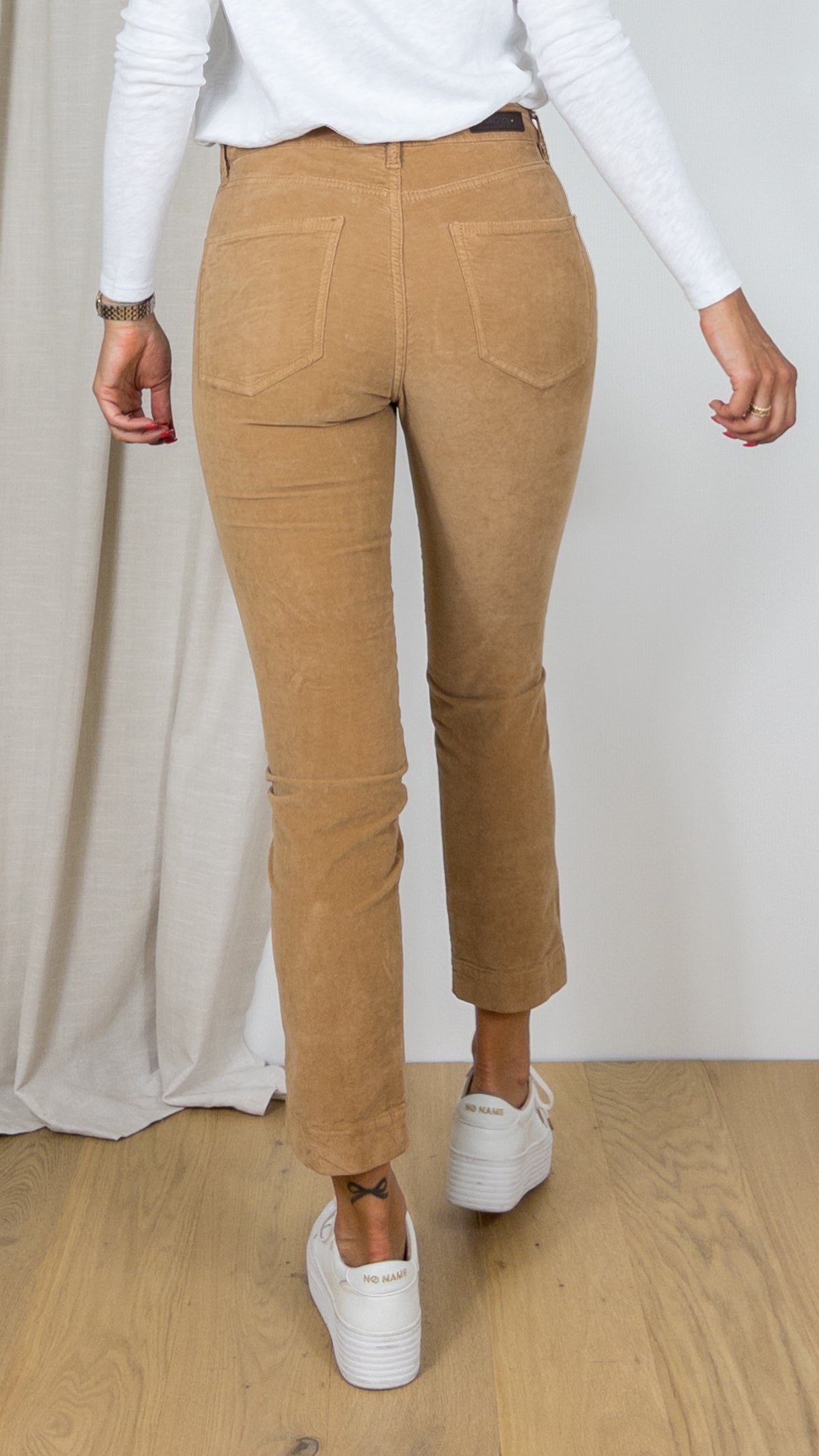PANTALON DENIM STUDIO MARIN VELOURS PALATINE KRAFT CAMEL