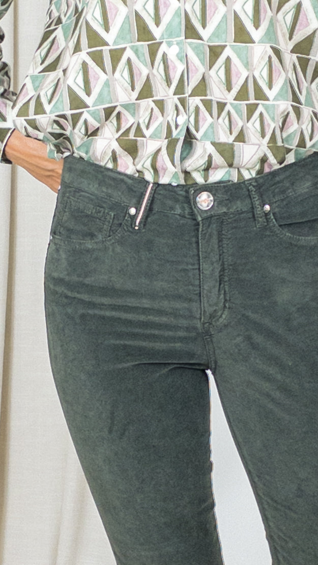 PANTALON DENIM STUDIO MARIN VELOURS PALATINE