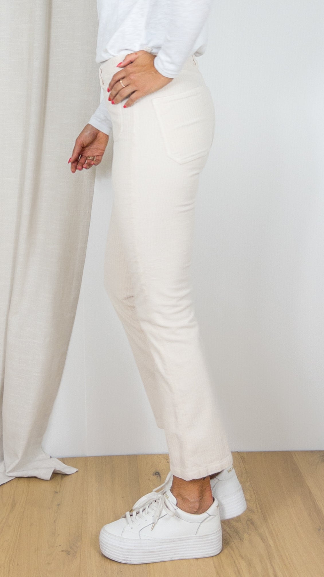 PANTALON OLIVIA BIG CORD ISLOW NACRE CREME