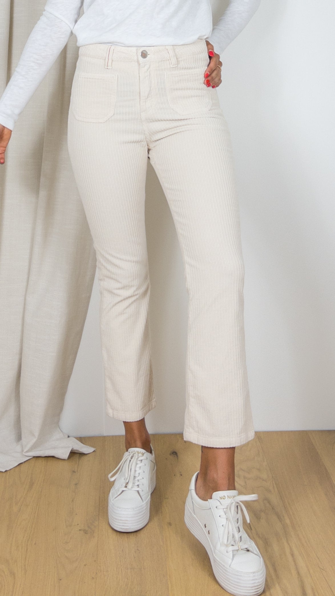 PANTALON OLIVIA BIG CORD ISLOW NACRE CREME