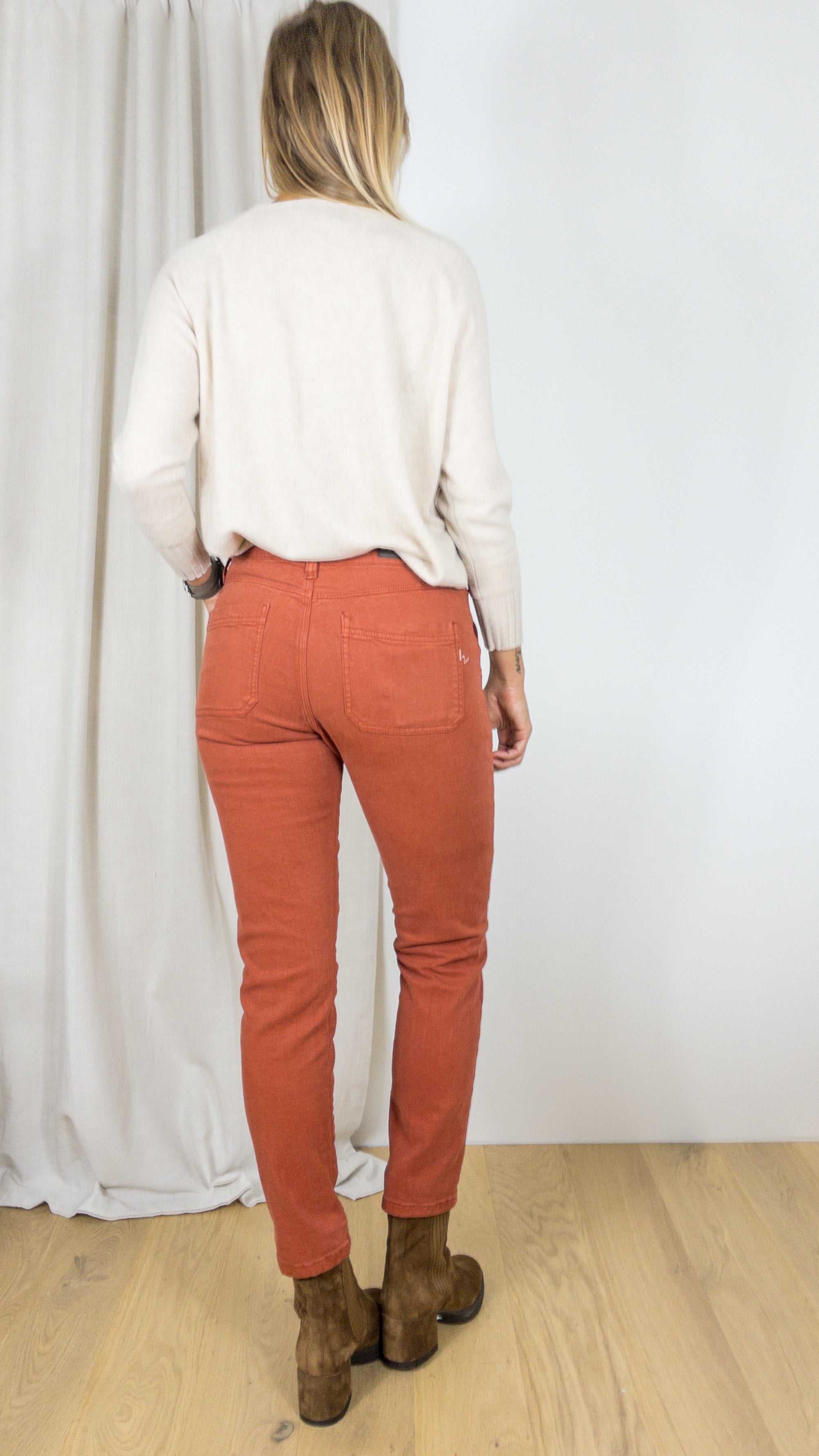 PANTALON ISLOW MORGANE SOFT DRILL PES ESPELETTE ROUILLE