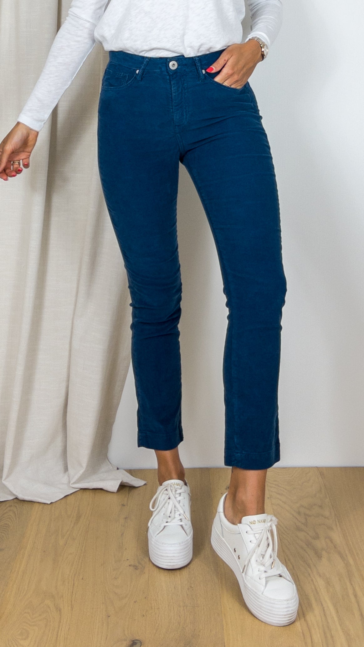 PANTALON DENIM STUDIO COLETTE CLASSIC CORD MISTRAL CANARD