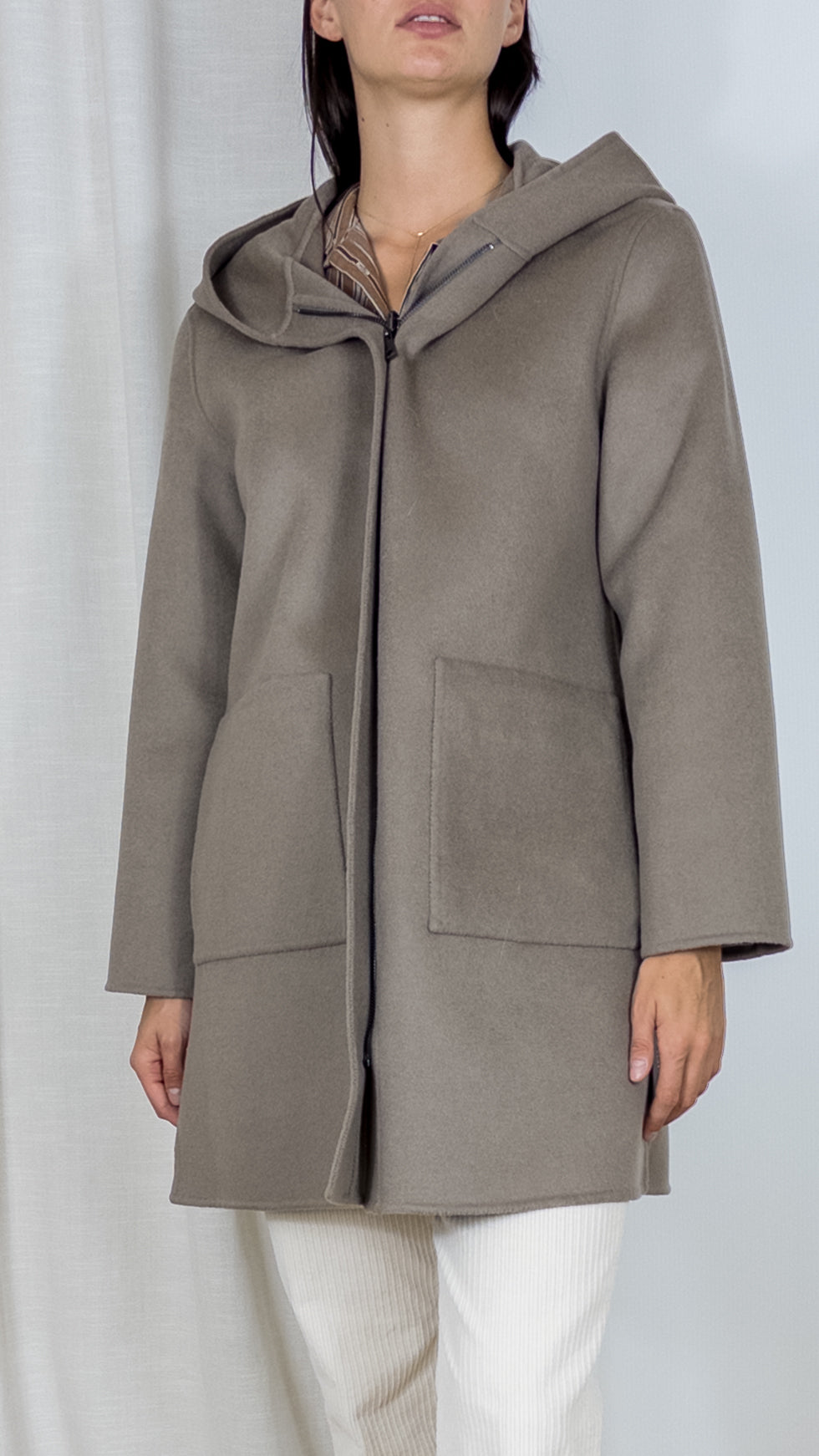 MANTEAU EN LAINE LOU2306 LOU ANDREA SABBIA