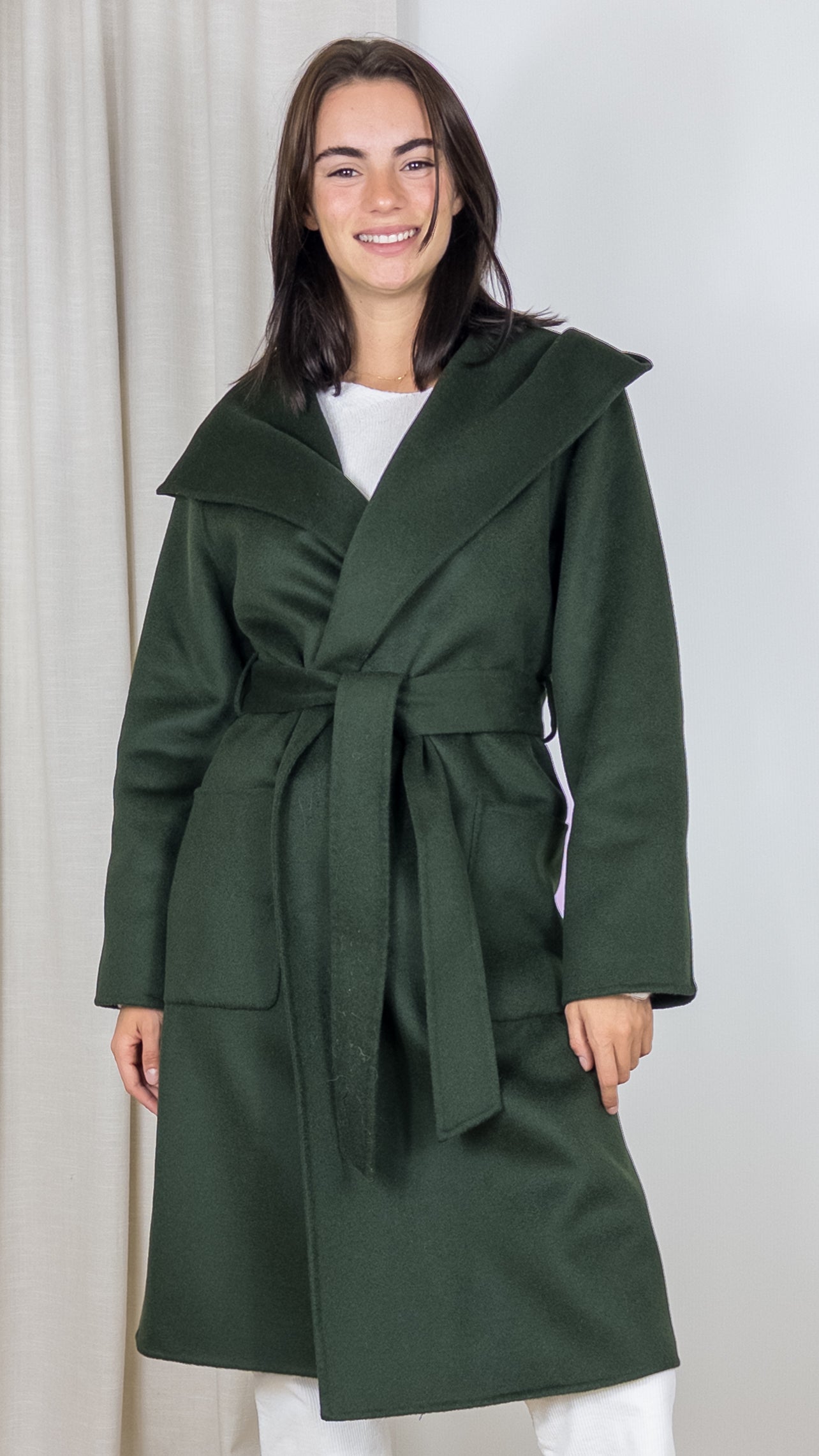 MANTEAU CROISE EN LAINE LOU430773 LOU ANDREA BRONZE