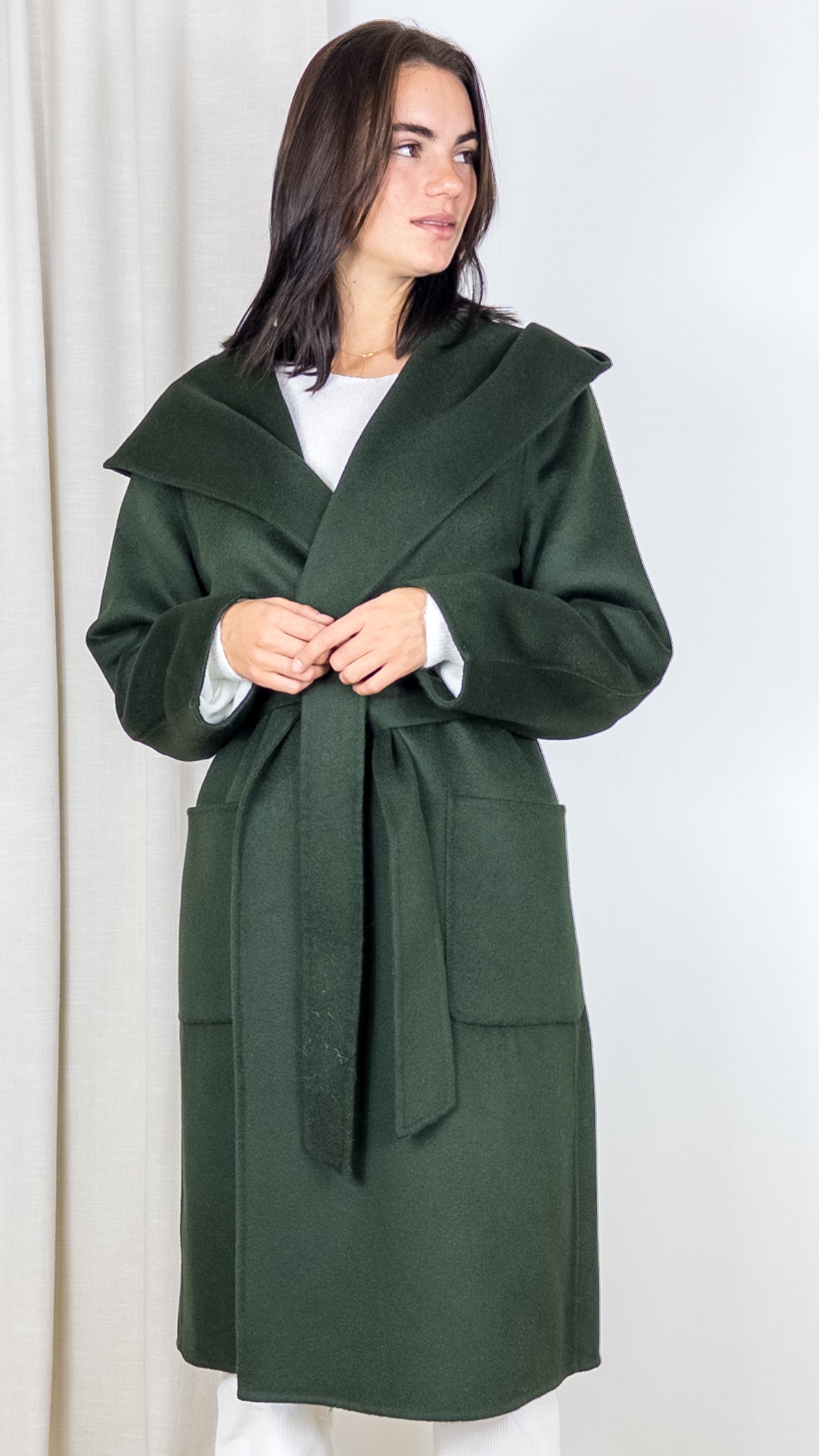 MANTEAU CROISE EN LAINE LOU430773 LOU ANDREA BRONZE