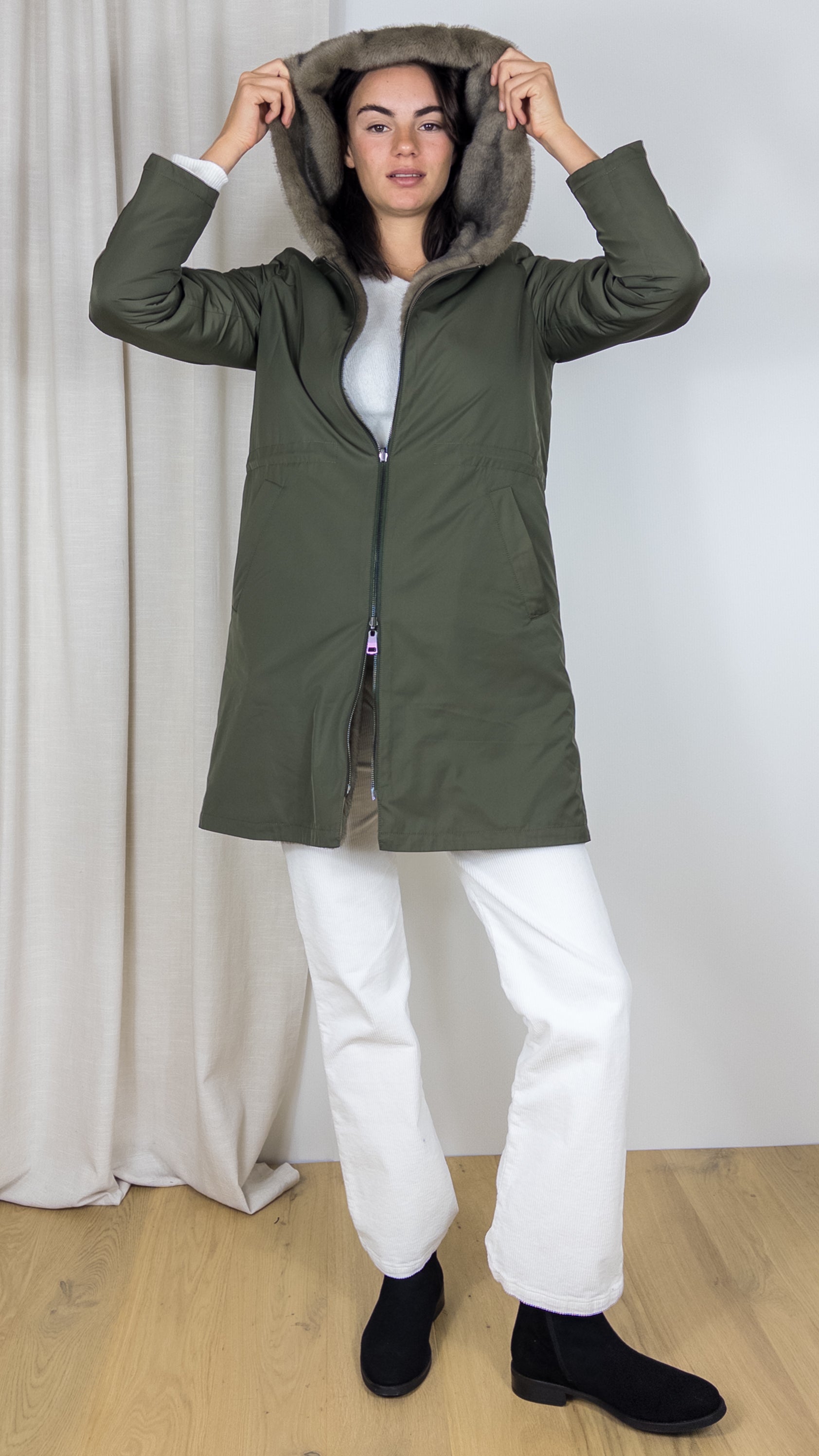 PARKA LOU ANDREA NC19420-8 KAKI