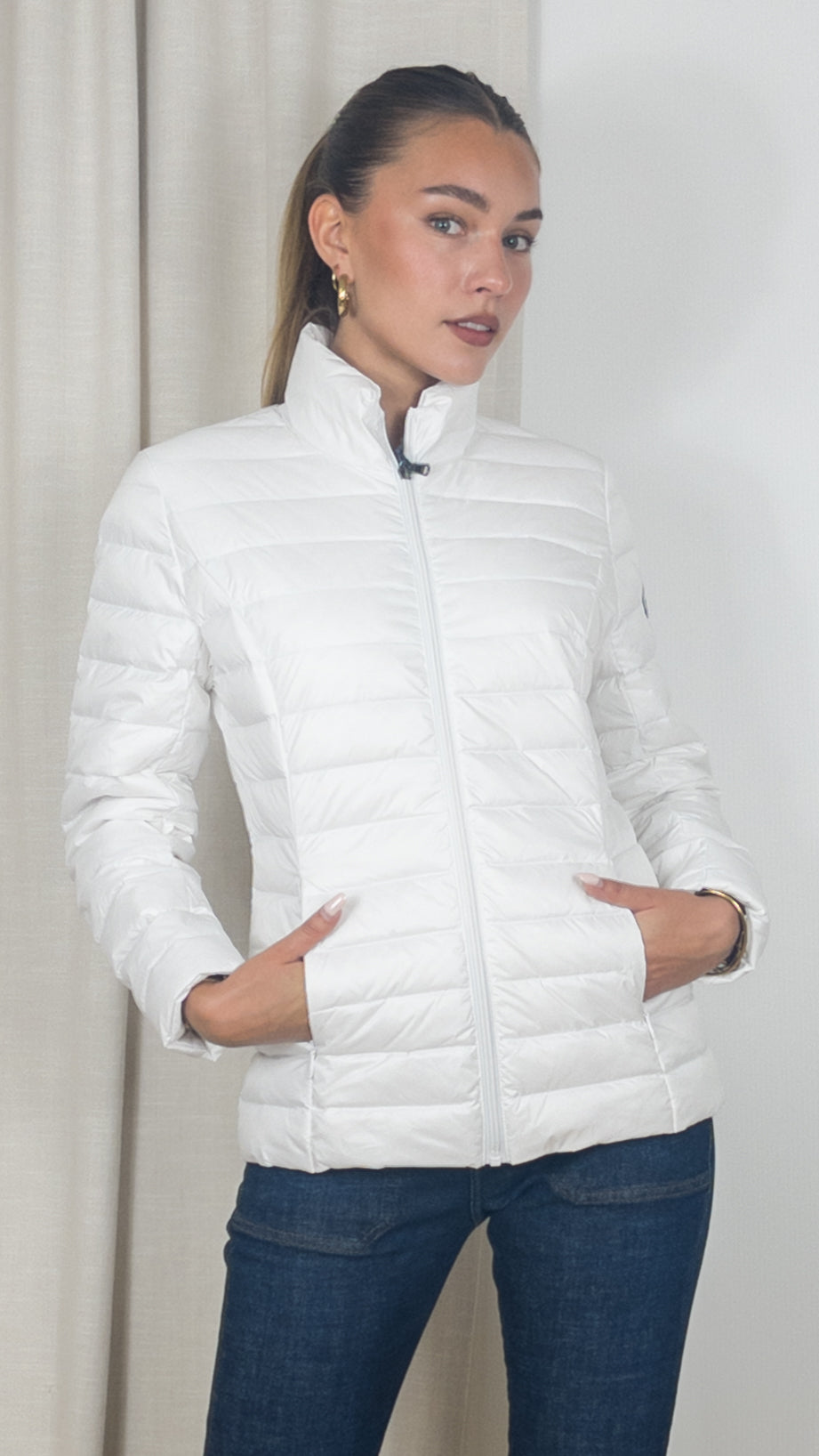 DOUDOUNE FINE JOTT CHA BLANC