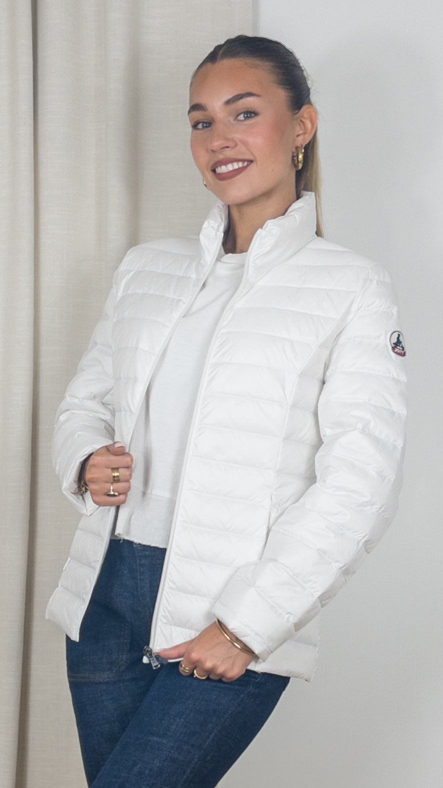 DOUDOUNE FINE JOTT CHA BLANC
