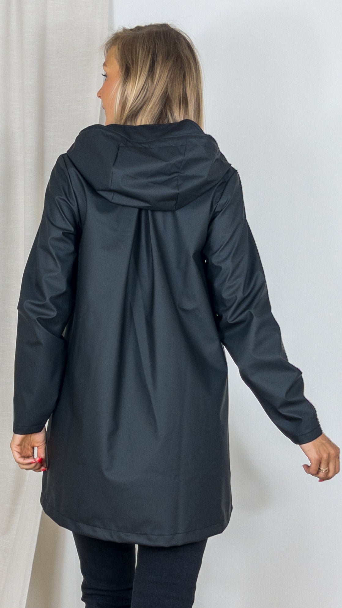 PARKA EVASEE RAINS 18050 A-LINE W JACKET BLACK