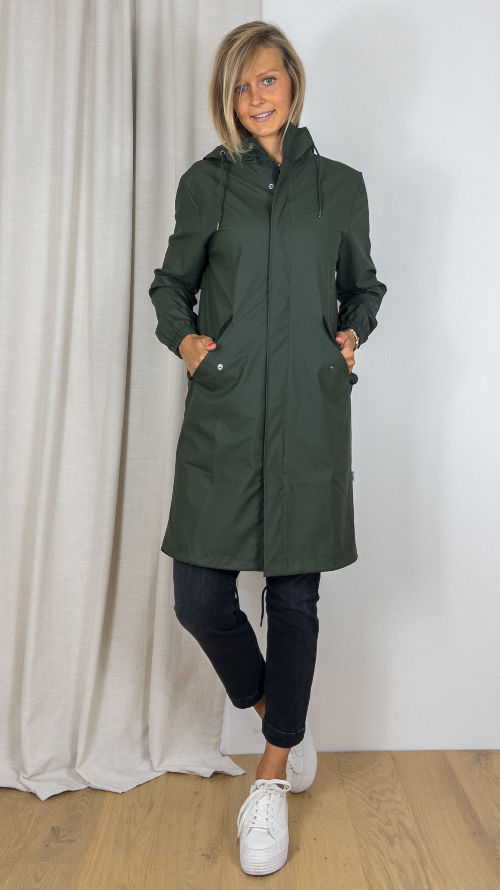 PARKA RAINS 18140 FISHTAIL PARKA GREEN