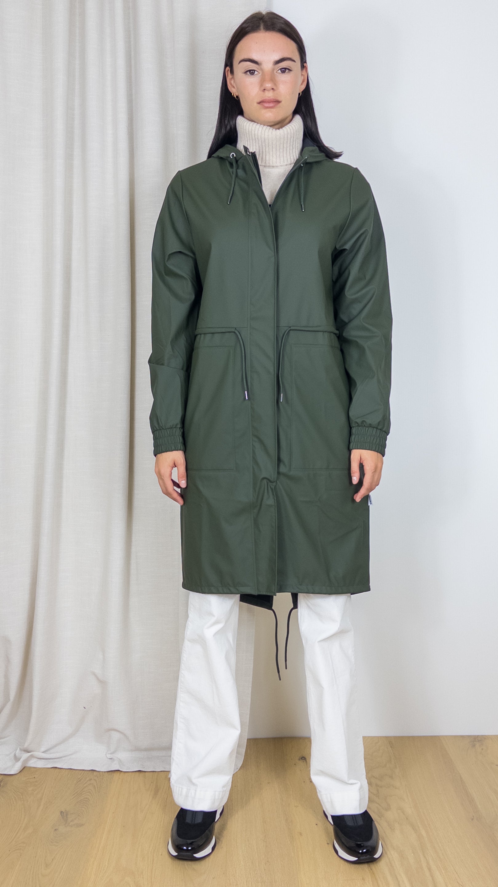 PARKA LONGUE STRING 18550 GREEN RAINS