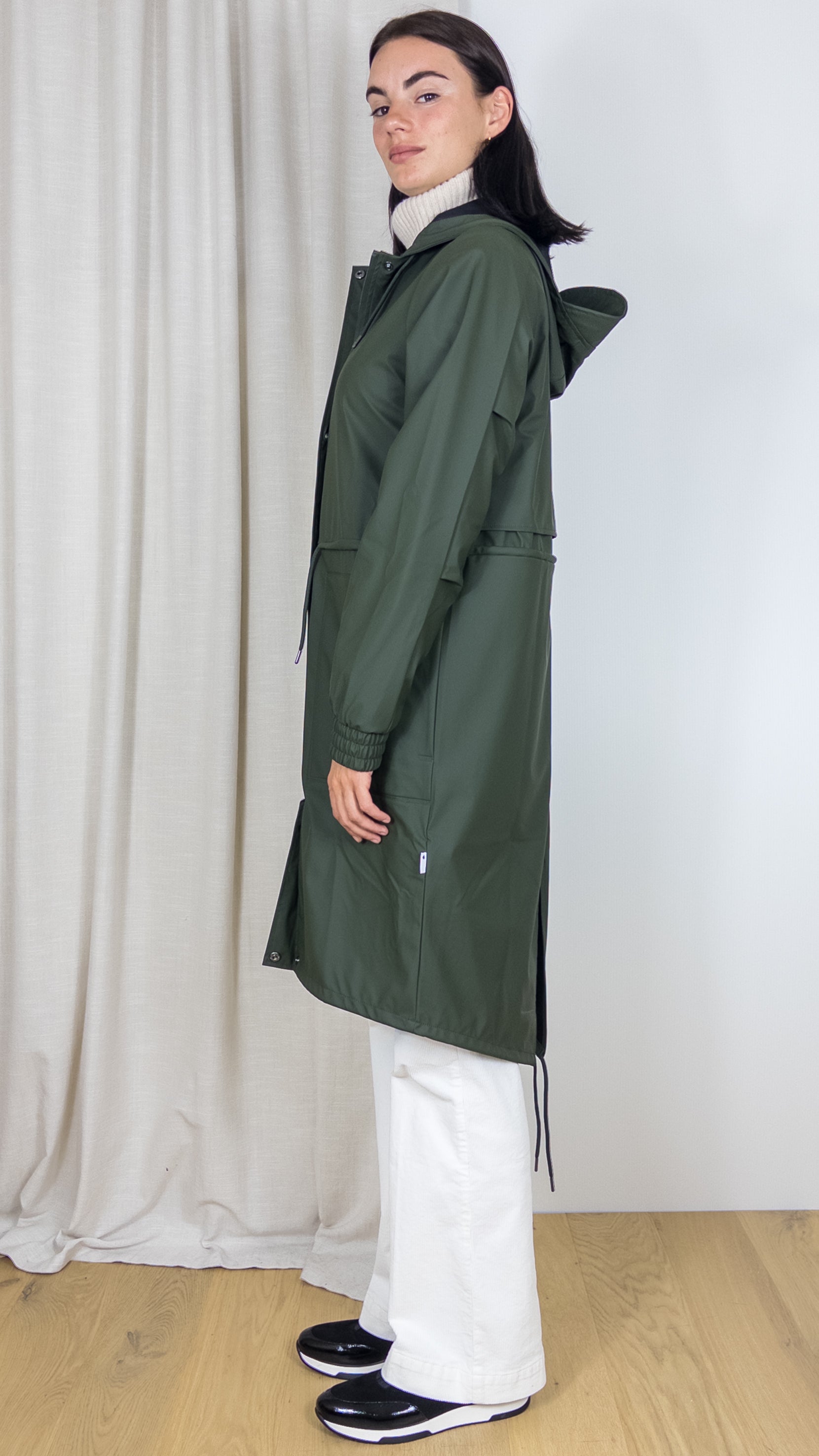 PARKA LONGUE STRING 18550 GREEN RAINS