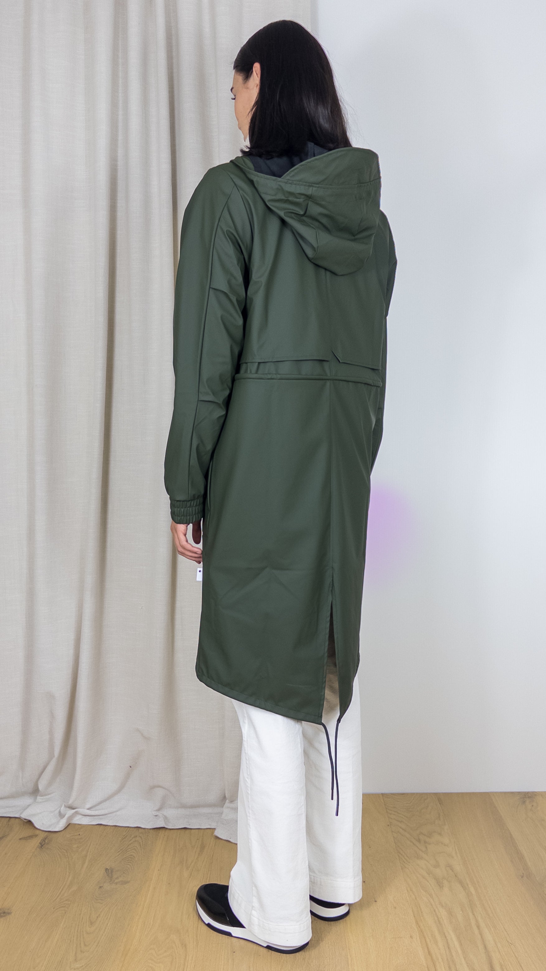 PARKA LONGUE STRING 18550 GREEN RAINS